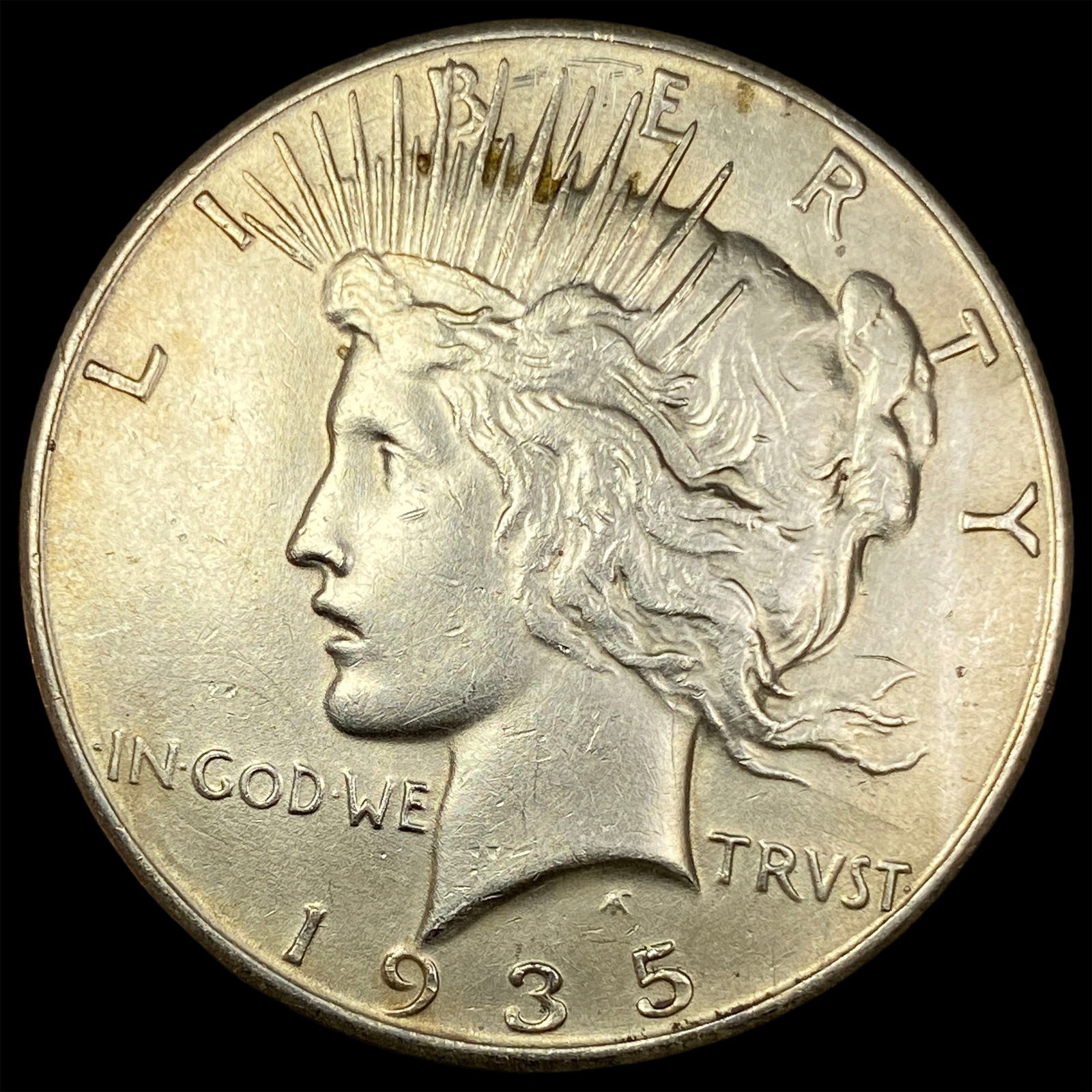 1935 Silver Peace Dollar CHOICE AU (1 of 2)