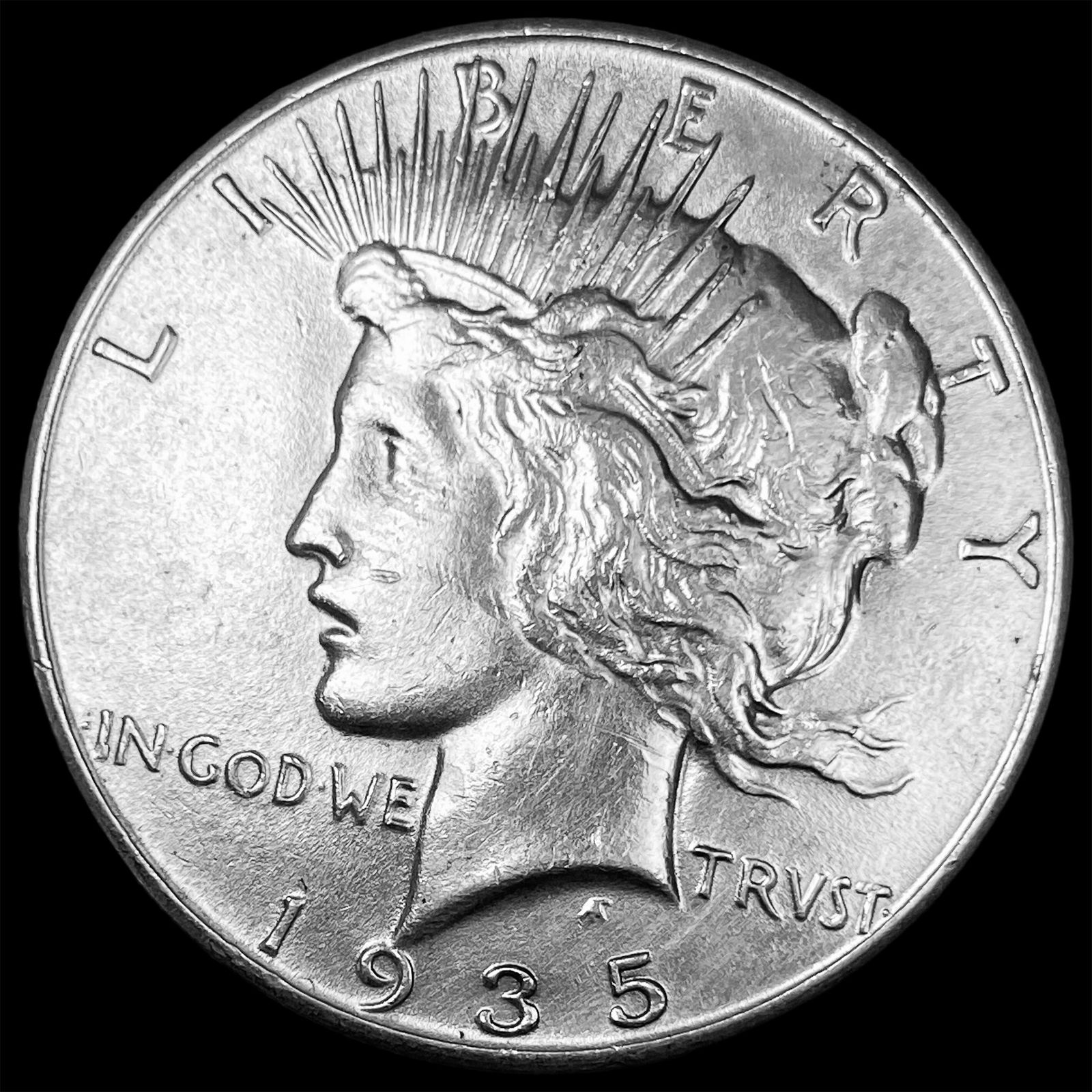 1935 Silver Peace Dollar CHOICE AU (1 of 2)