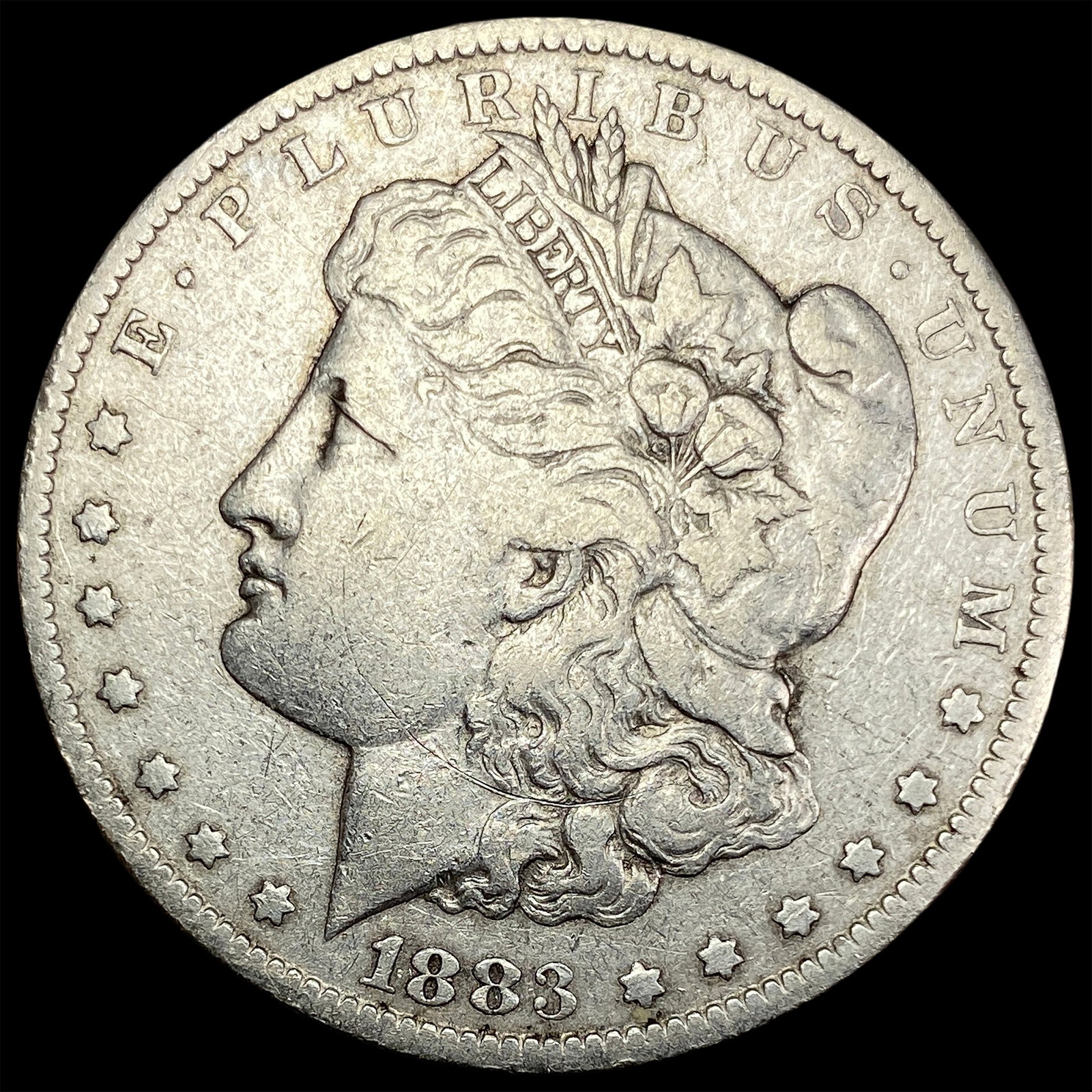 1883-CC Morgan Silver Dollar LIGHTLY CIRCULATED: 1883-CC Morgan Silver Dollar LIGHTLY CIRCULATED