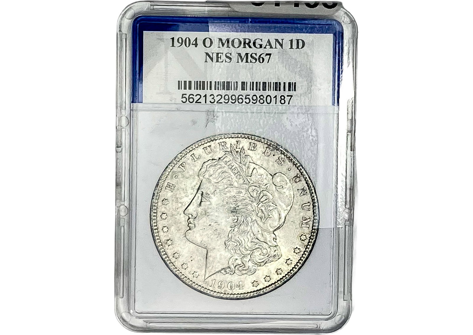 1904-O Morgan Silver Dollar NES MS67: 1904-O Morgan Silver Dollar NES MS67