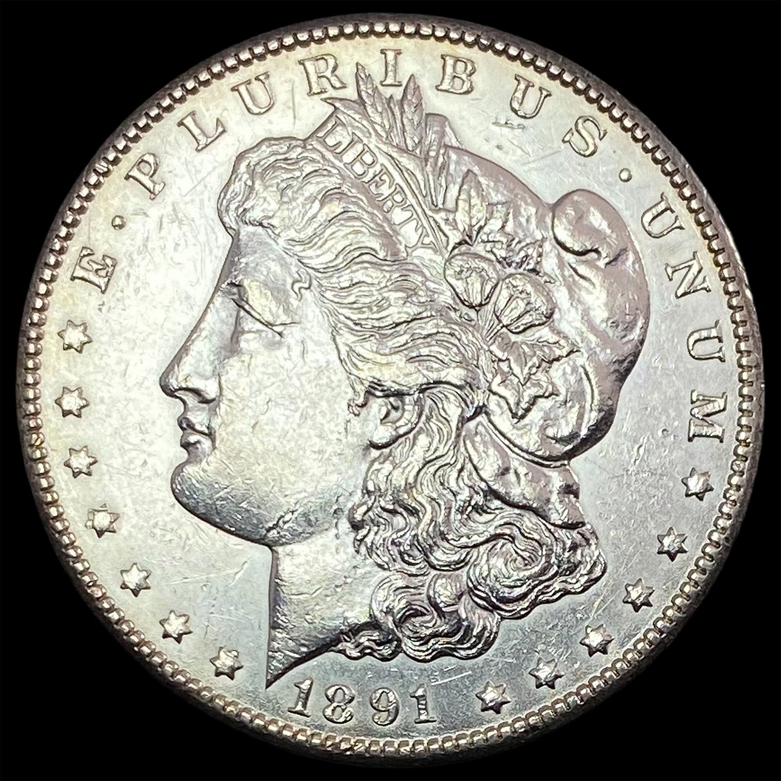 1891-CC Silver Morgan Dollar CHOICE AU: 1891-CC Silver Morgan Dollar CHOICE AU