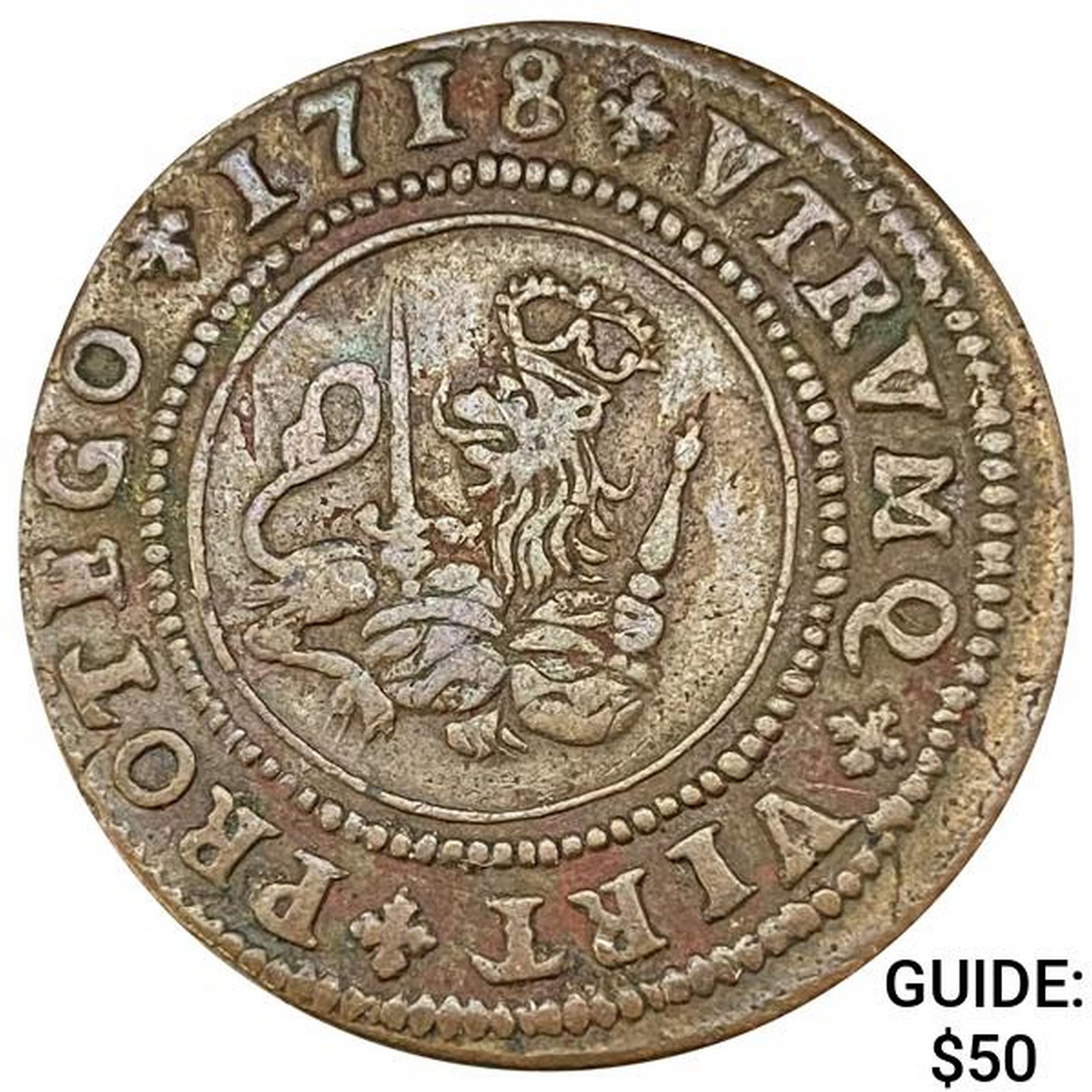 1718 Spain 4 Maravedis Philip V CHOICE AU: 1718 Spain 4 Maravedis Philip V CHOICE AU