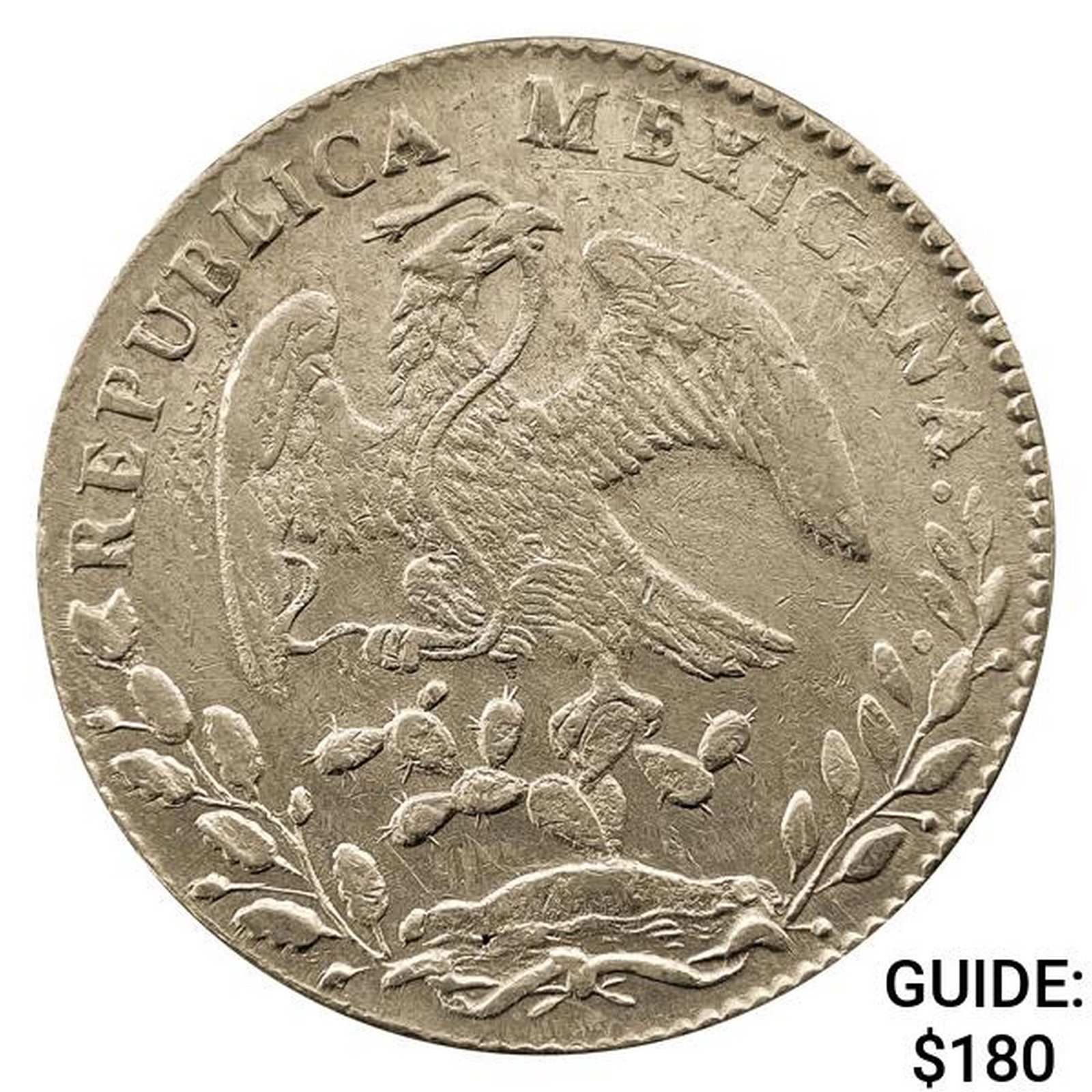 1881Pi MH Mexico Silver 8 Reales CLOSELY UNCIRCULATED: 1881Pi MH Mexico Silver 8 Reales CLOSELY UNCIRCULATED