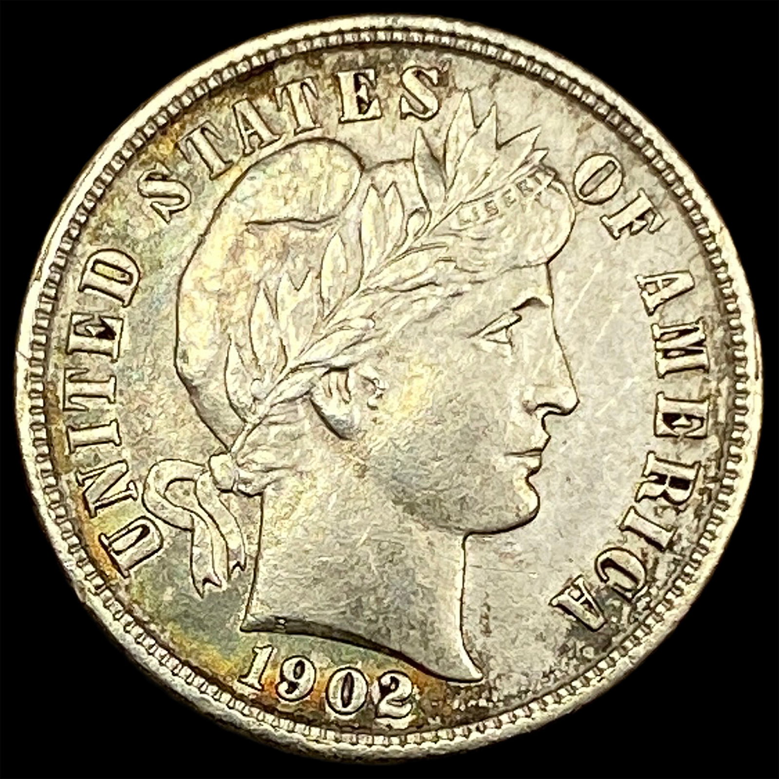 1902 Barber Dime CLOSELY UNCIRCULATED: 1902 Barber Dime CLOSELY UNCIRCULATED