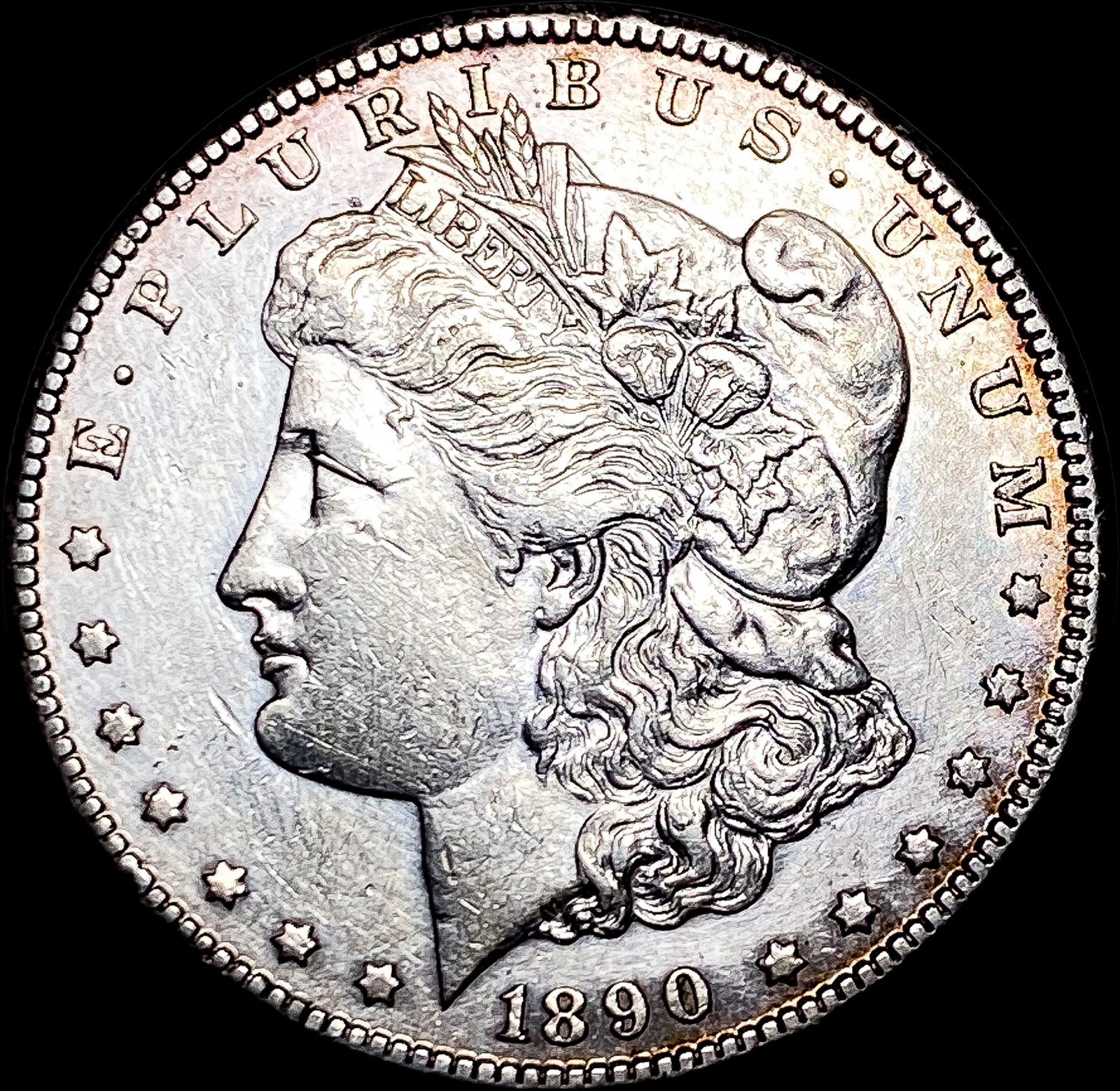 1890-CC Silver Morgan Dollar CLOSELY UNCIRCULATED: 1890-CC Silver Morgan Dollar CLOSELY UNCIRCULATED