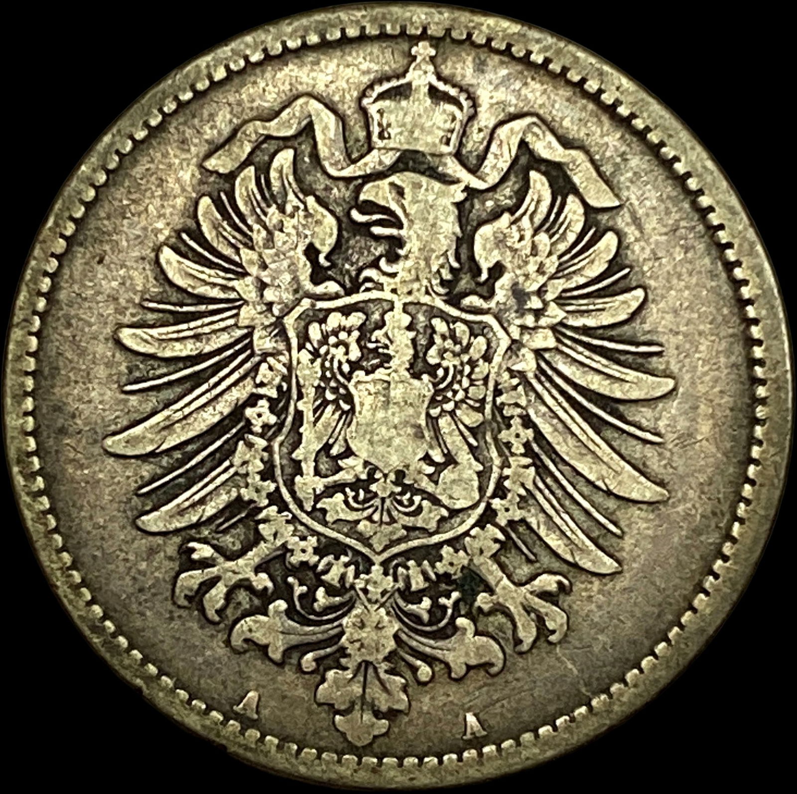 1875-A Germany Silver 1 Reichsmark NEARLY UNCIRCULATED (1 of 2)