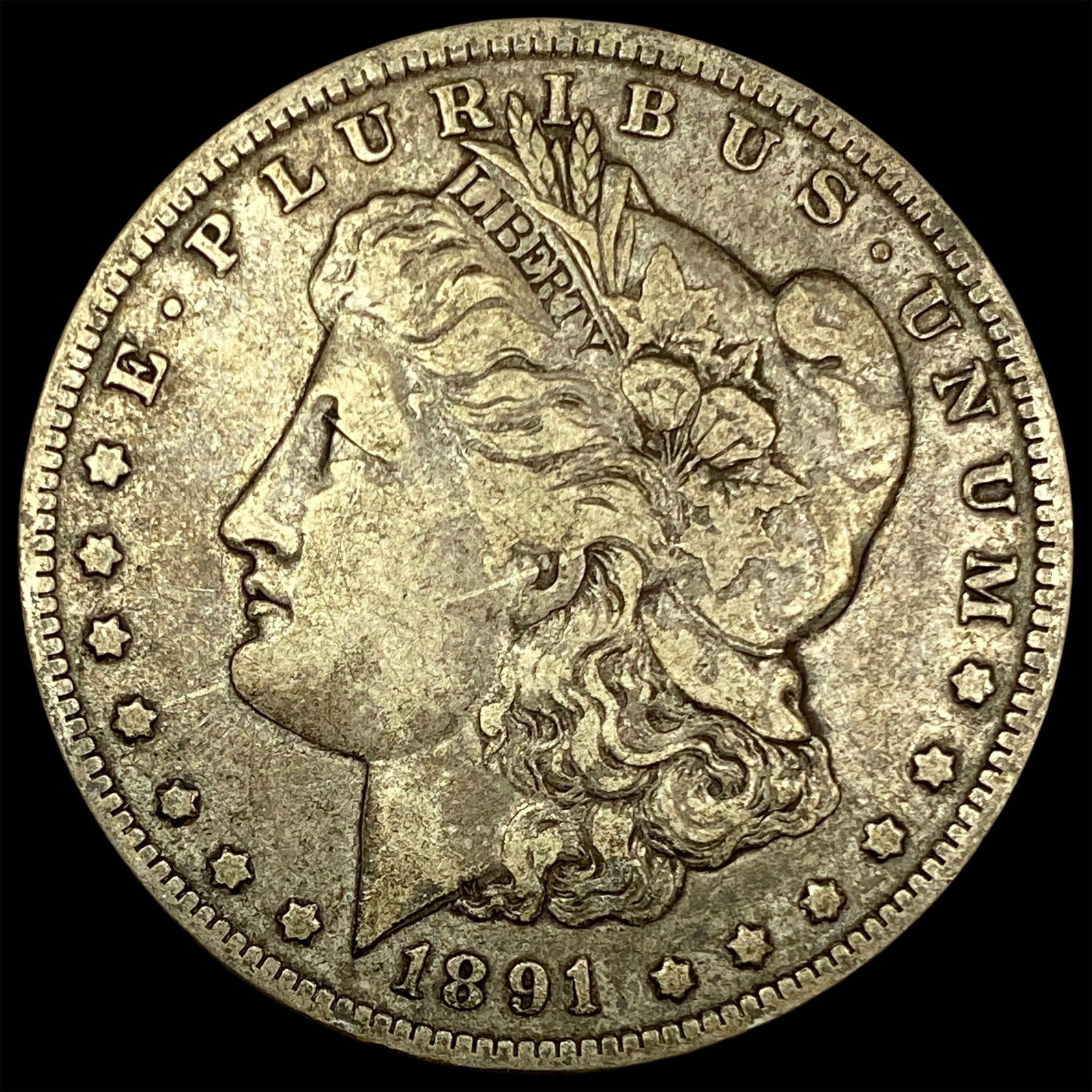 1891-O Silver Morgan Dollar NEARLY UNCIRCULATED (1 of 2)