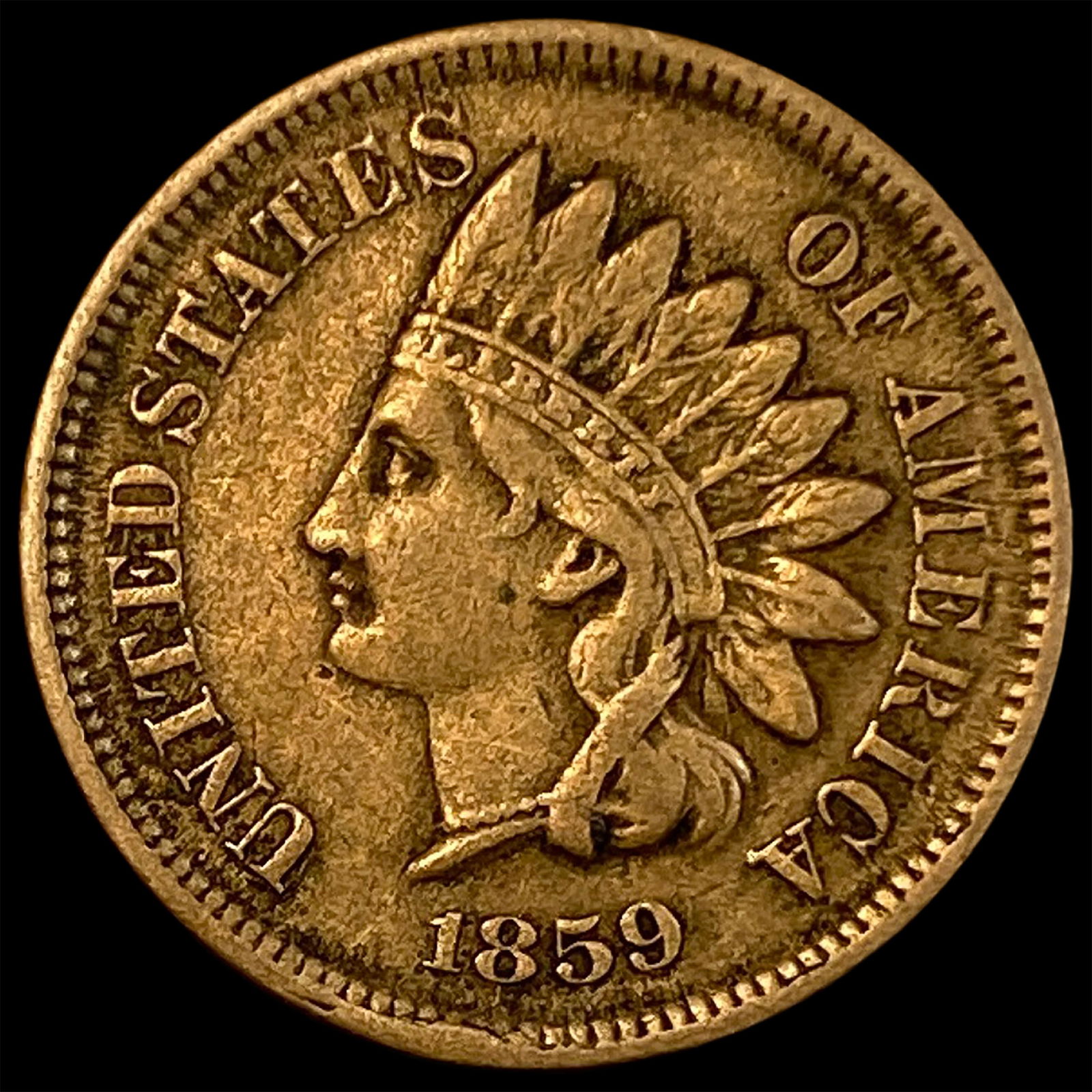 1859 Indian Head Cent LIGHTLY CIRCULATED (1 of 2)