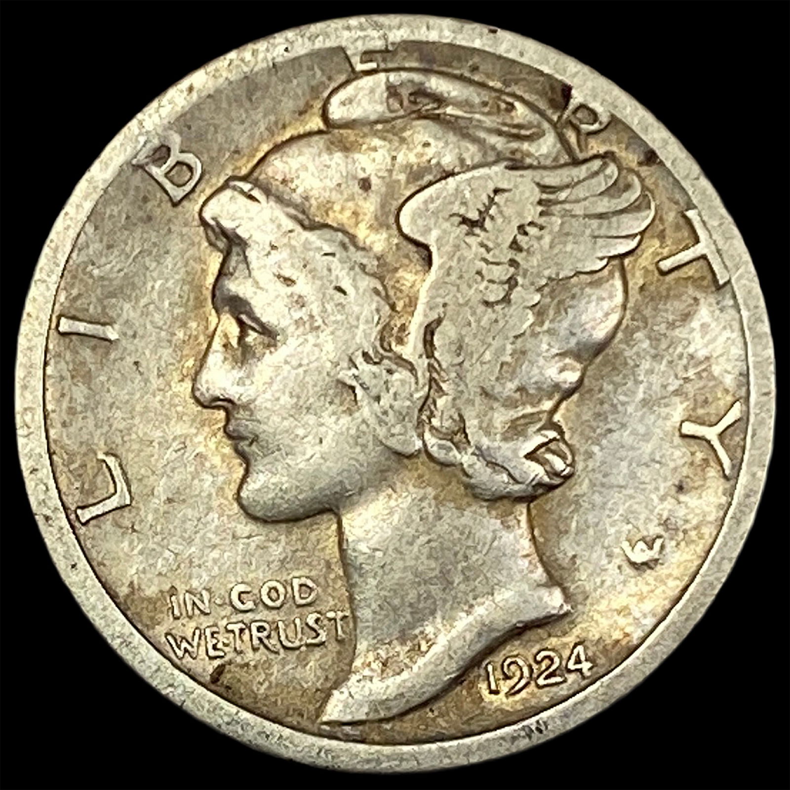 1924-D Silver Mercury Dime LIGHTLY CIRCULATED (1 of 2)