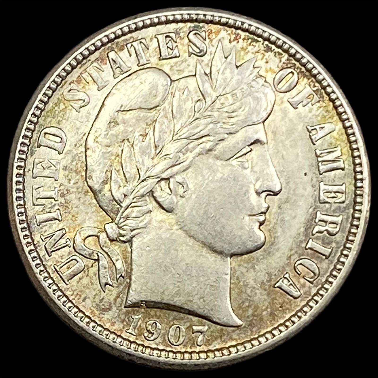 1907 Silver Barber Dime CLOSELY UNCIRCULATED (1 of 2)