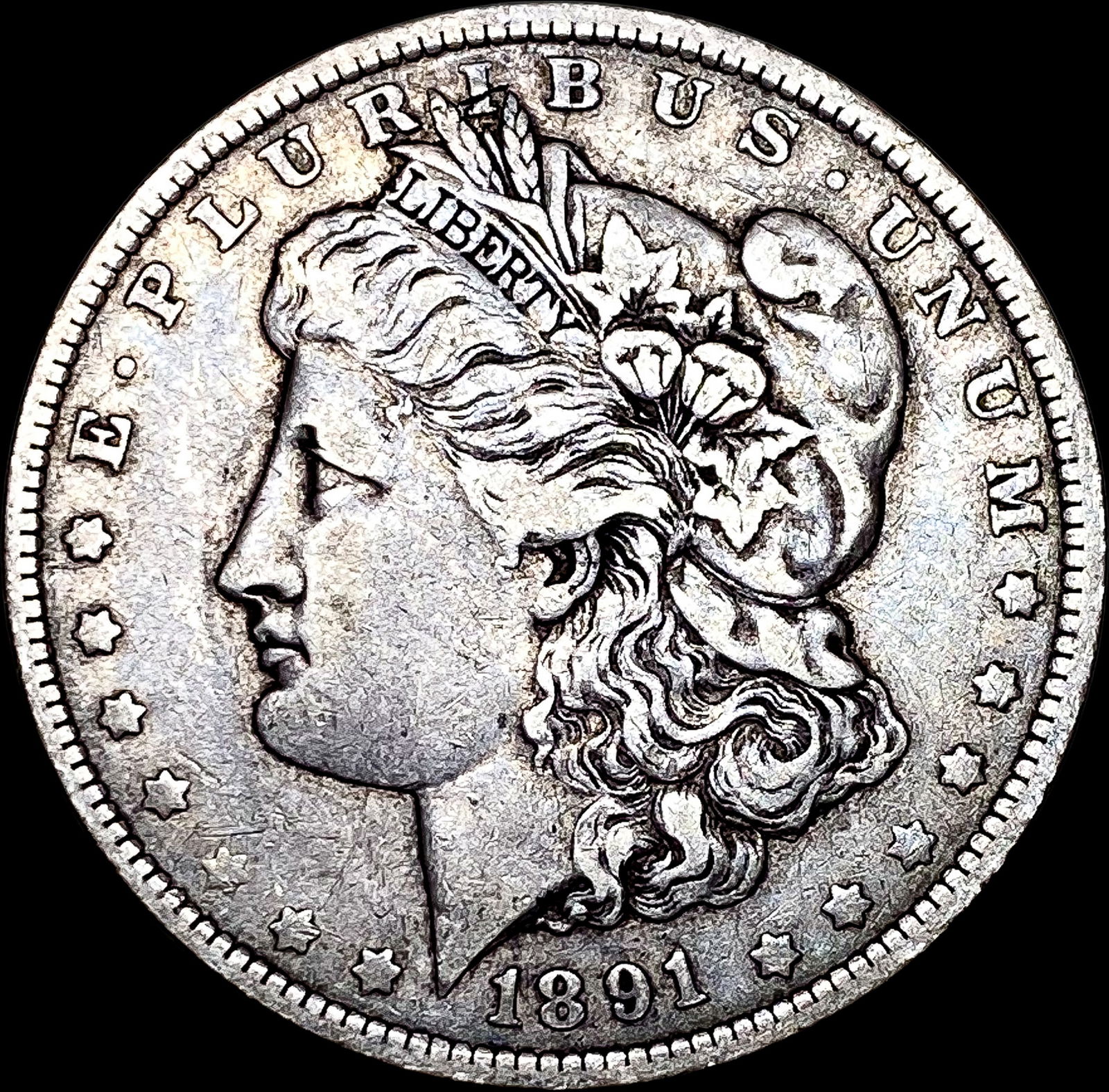1891-O Silver Morgan Dollar NEARLY UNCIRCULATED (1 of 2)