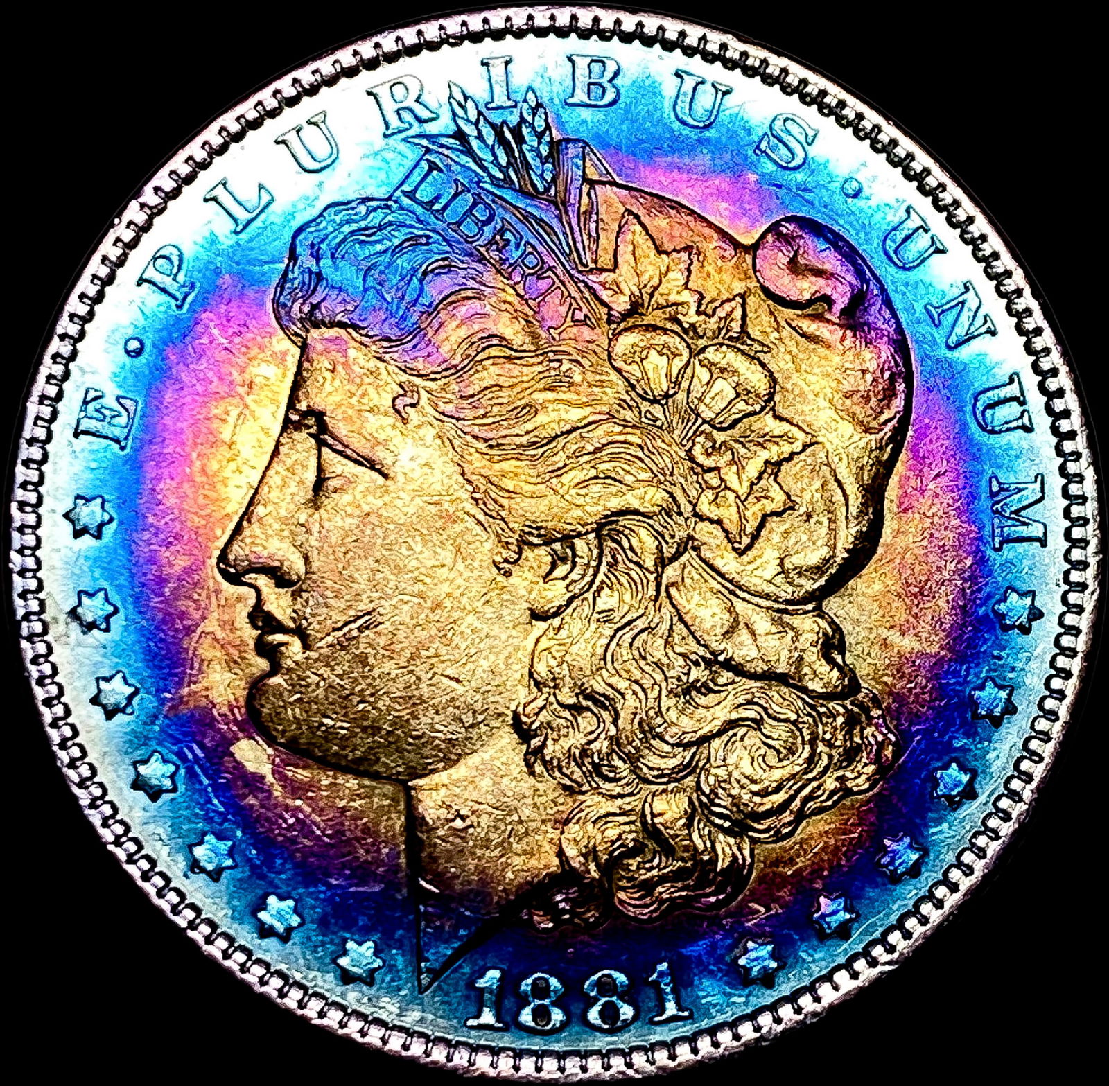 1881-O Toned Silver Morgan Dollar HIGH GRADE (1 of 2)