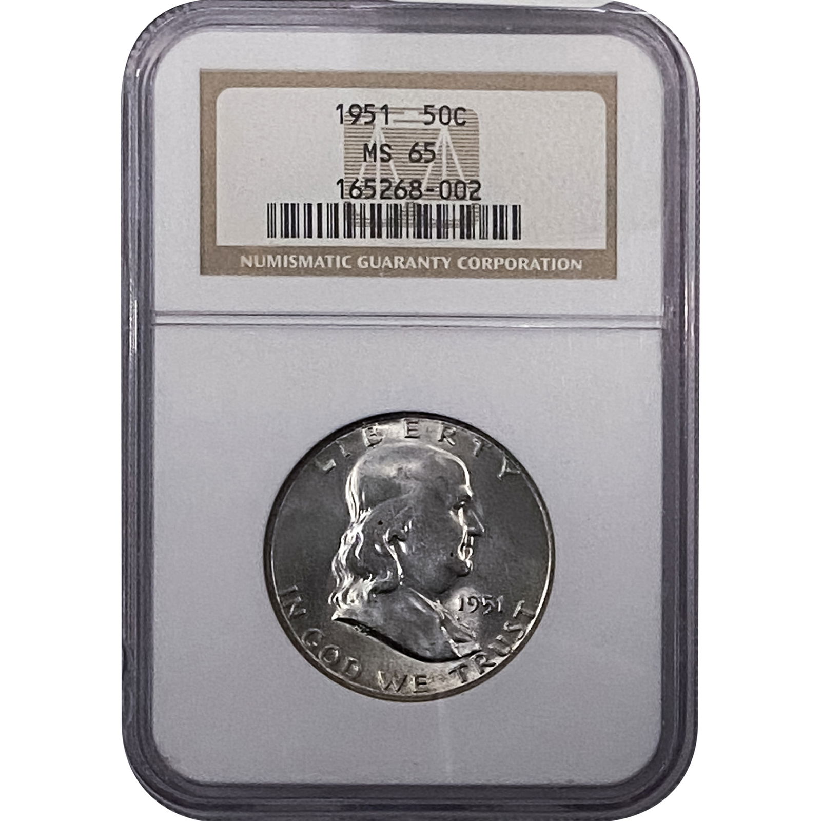 1951 Franklin Half Dollar NGC MS65 (1 of 2)