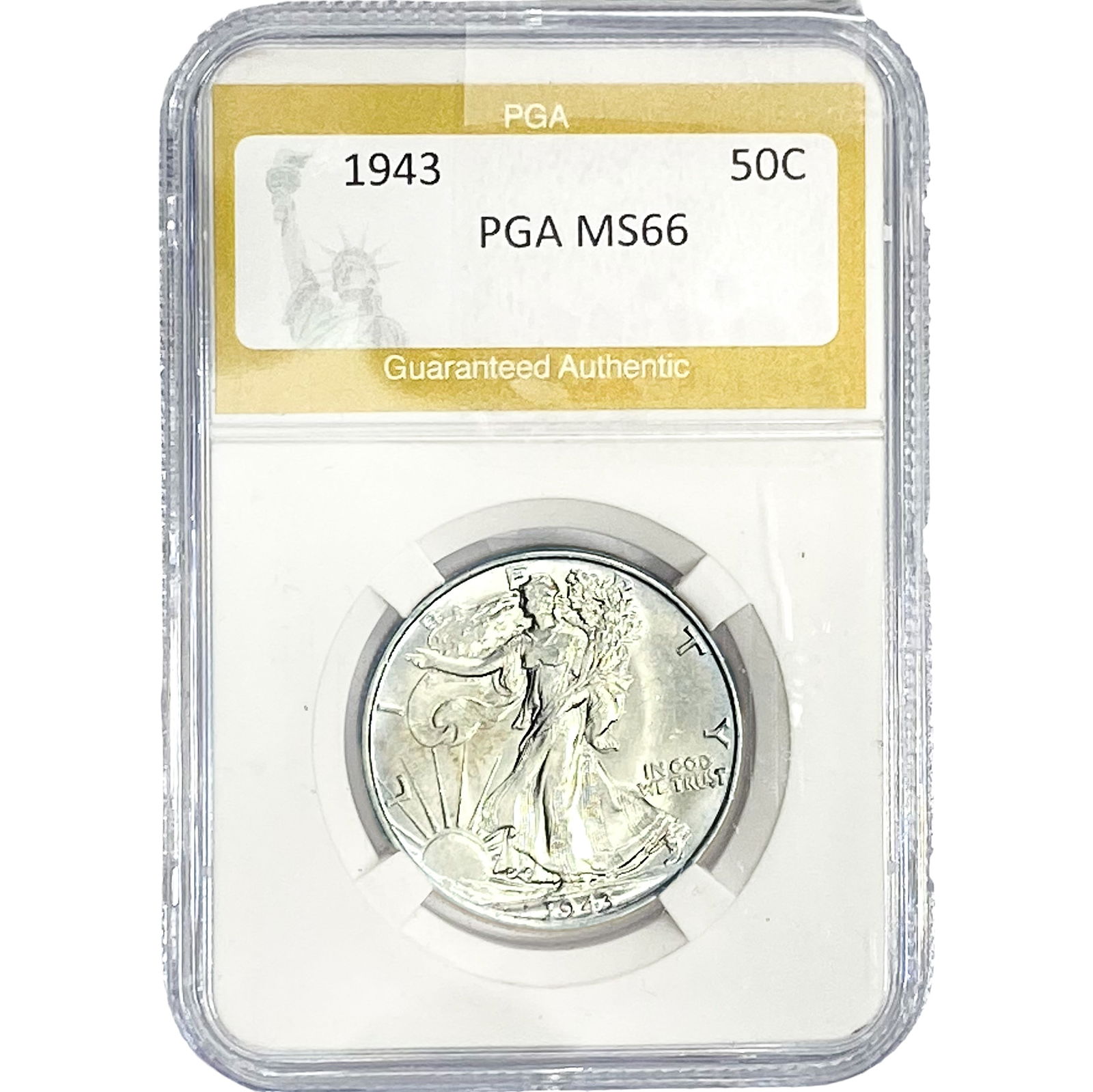 1943 Walking Liberty Half Dollar PGA MS66 (1 of 2)