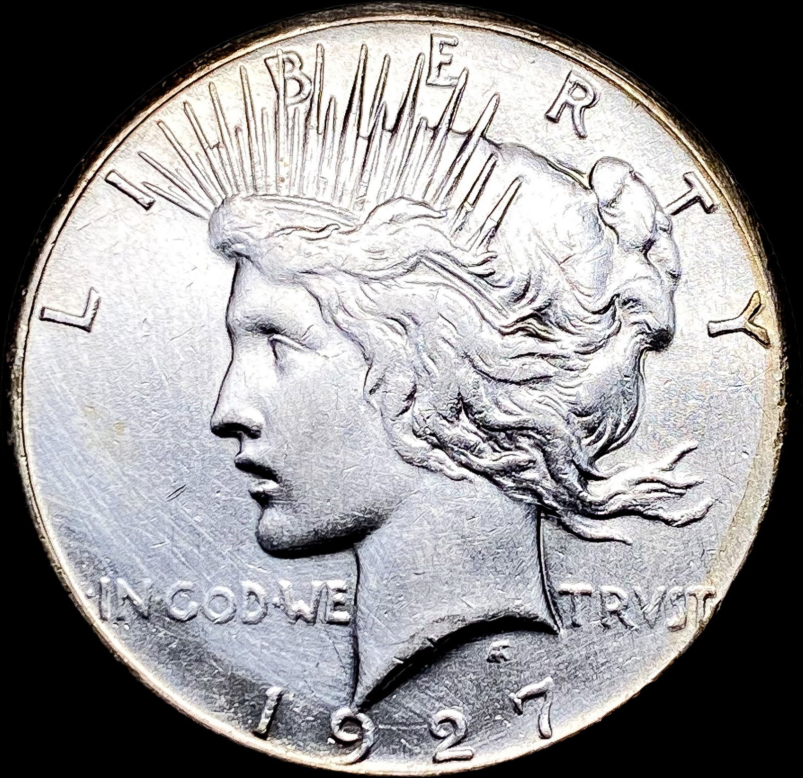 1927 Silver Peace Dollar CLOSELY UNCIRCULATED (1 of 2)