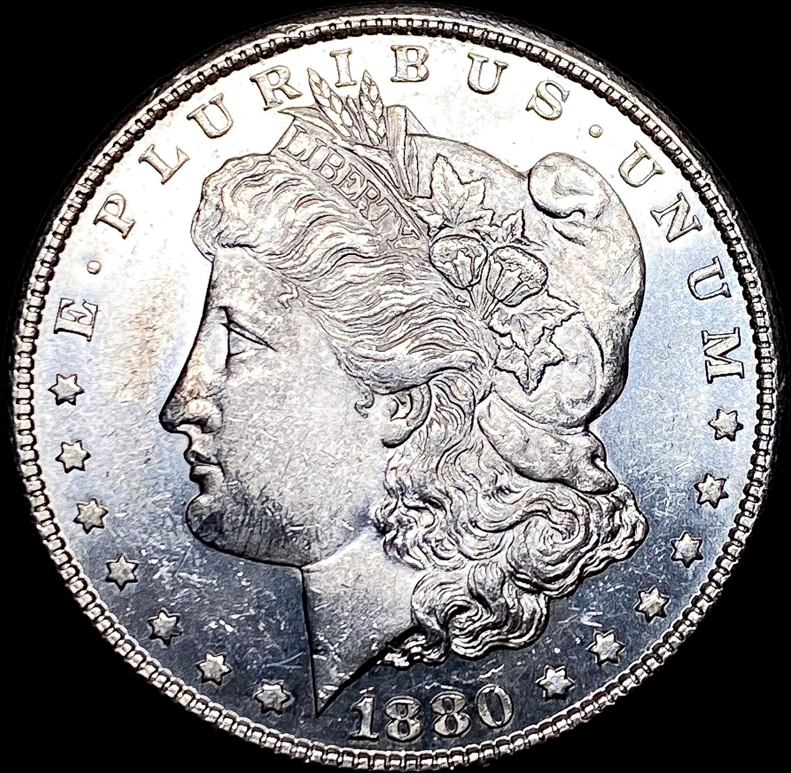 1880-S Silver Morgan Dollar CHOICE BU (1 of 2)