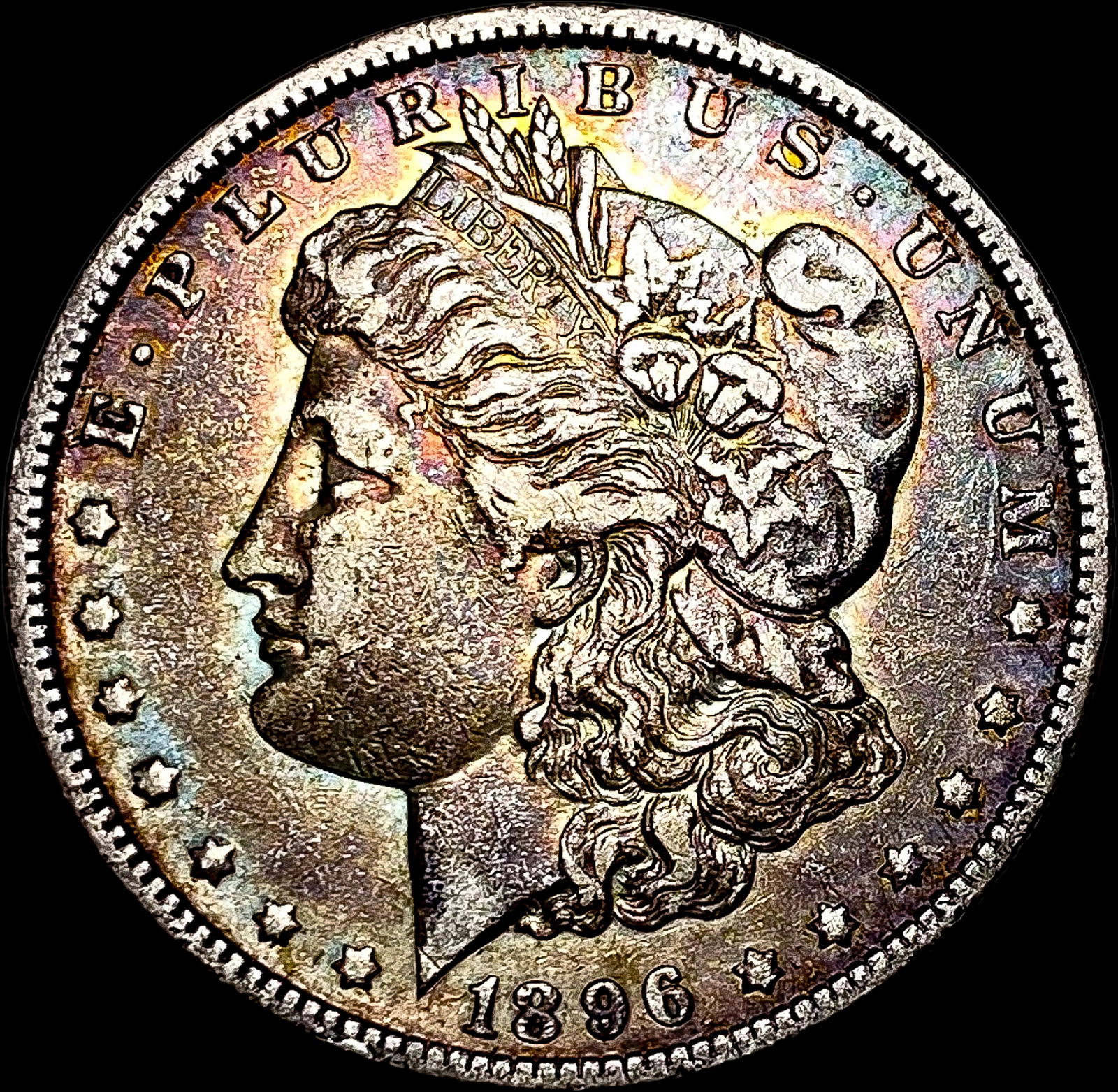 1896-O Silver Morgan Dollar NEARLY UNCIRCULATED (1 of 2)