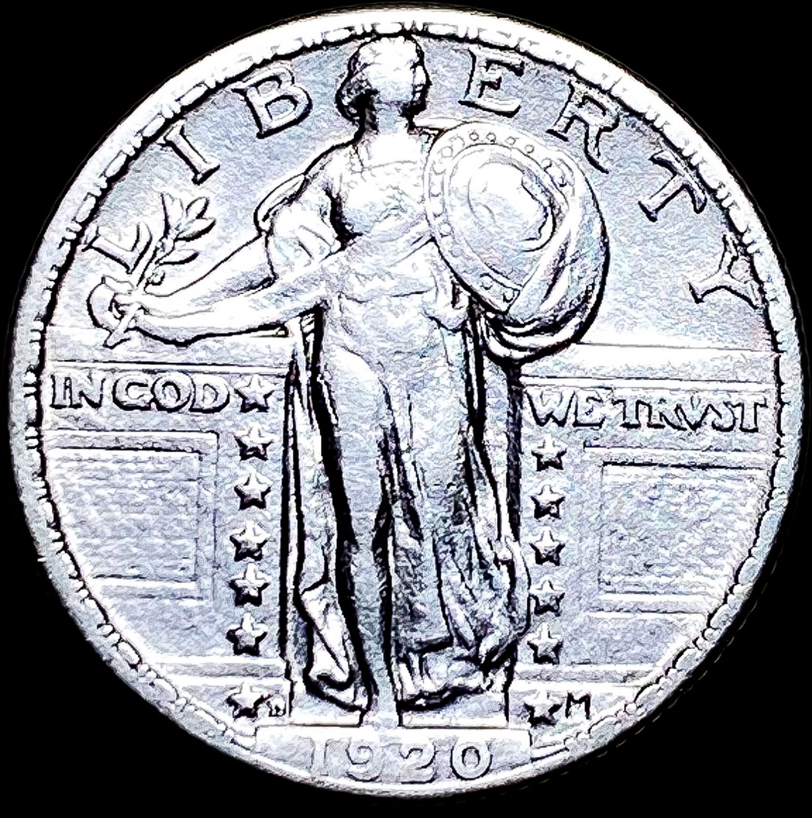 1920-D Standing Liberty Quarter CLOSELY UNCIRCULATED (1 of 2)