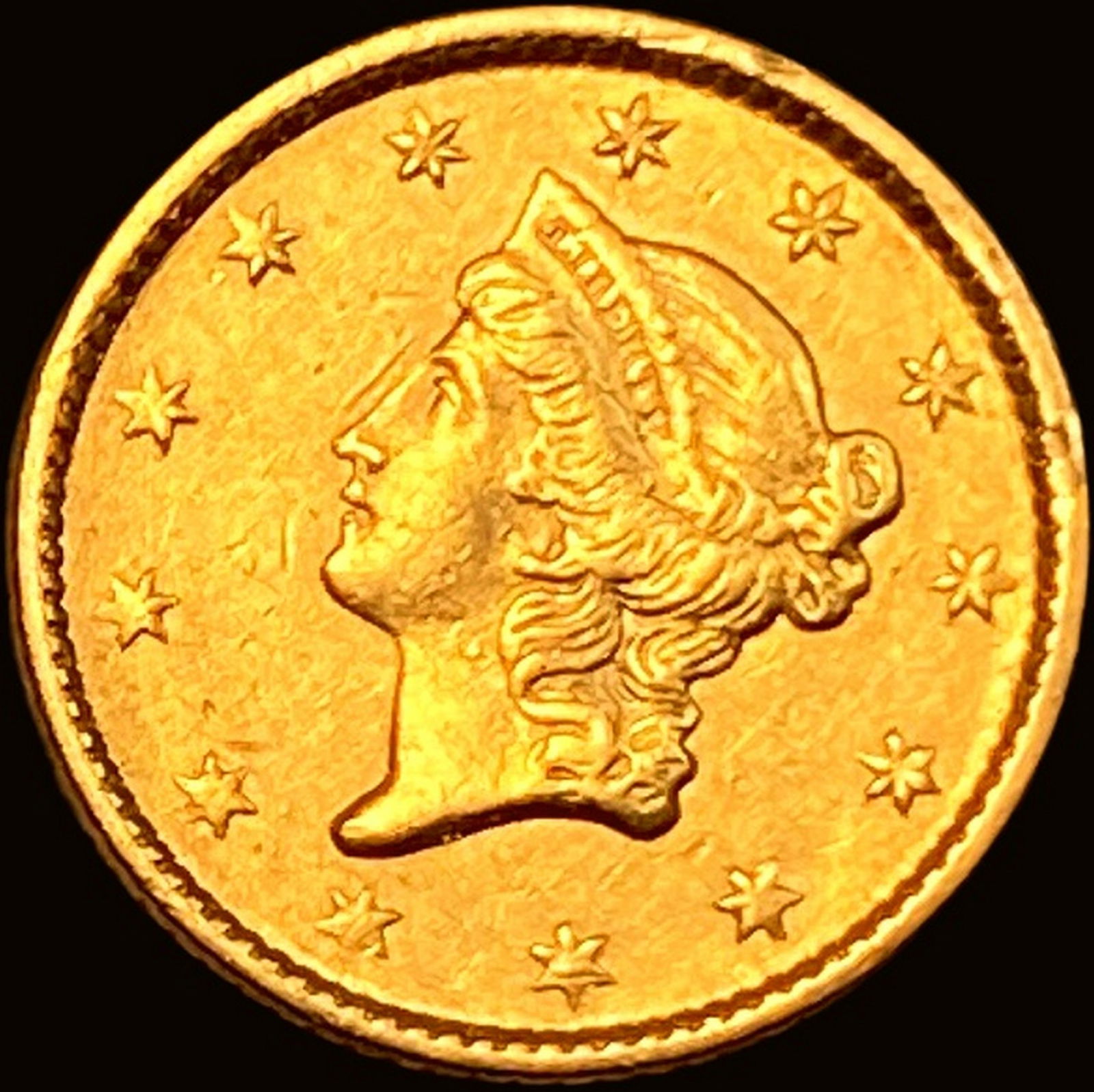 1853 Gold $1 Type 1 CLOSELY UNCIRCULATED (1 of 2)