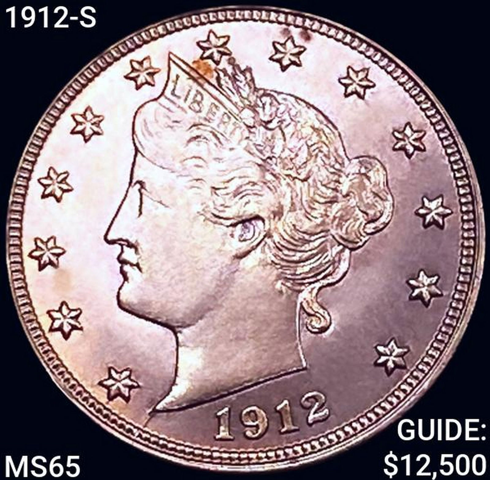 1912-S Liberty Victory Nickel GEM BU (1 of 2)