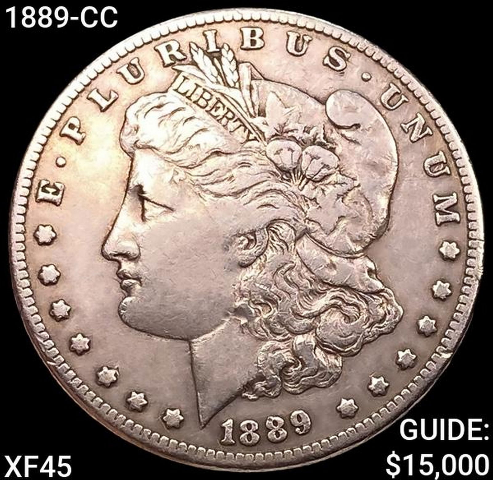 1889-CC Morgan Silver Dollar NEARLY UNCIRCULATED (1 of 2)