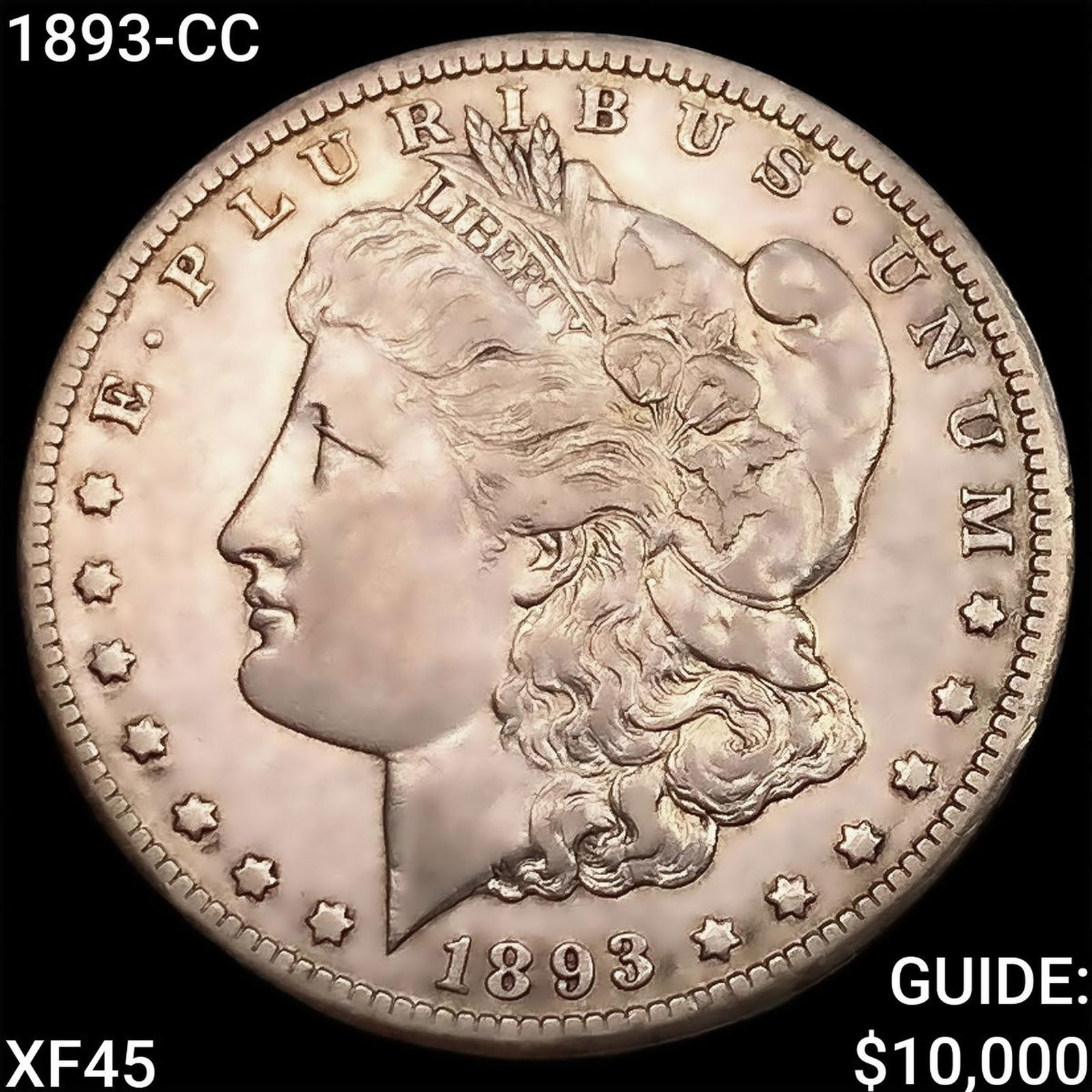 1893-CC Morgan Silver Dollar NEARLY UNCIRCULATED (1 of 2)