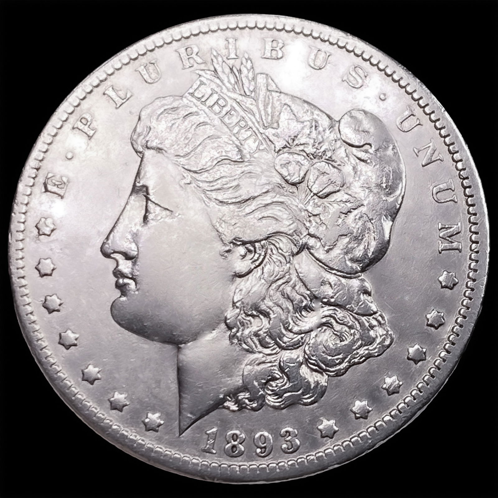 1893-CC Morgan Silver Dollar HIGH GRADE (1 of 2)