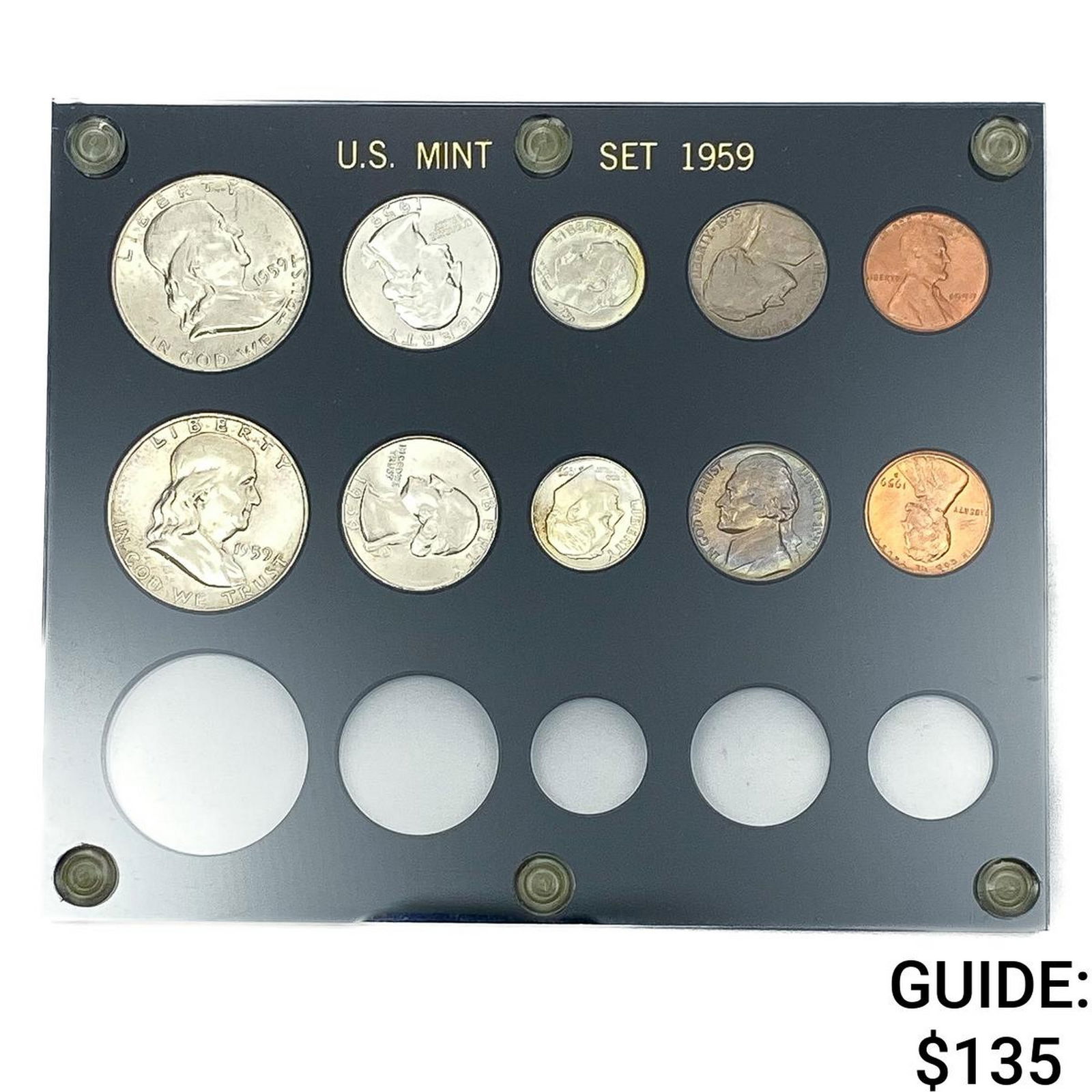 [10 Coins] 1959 Liberty U.S. Mint Set (1 of 2)