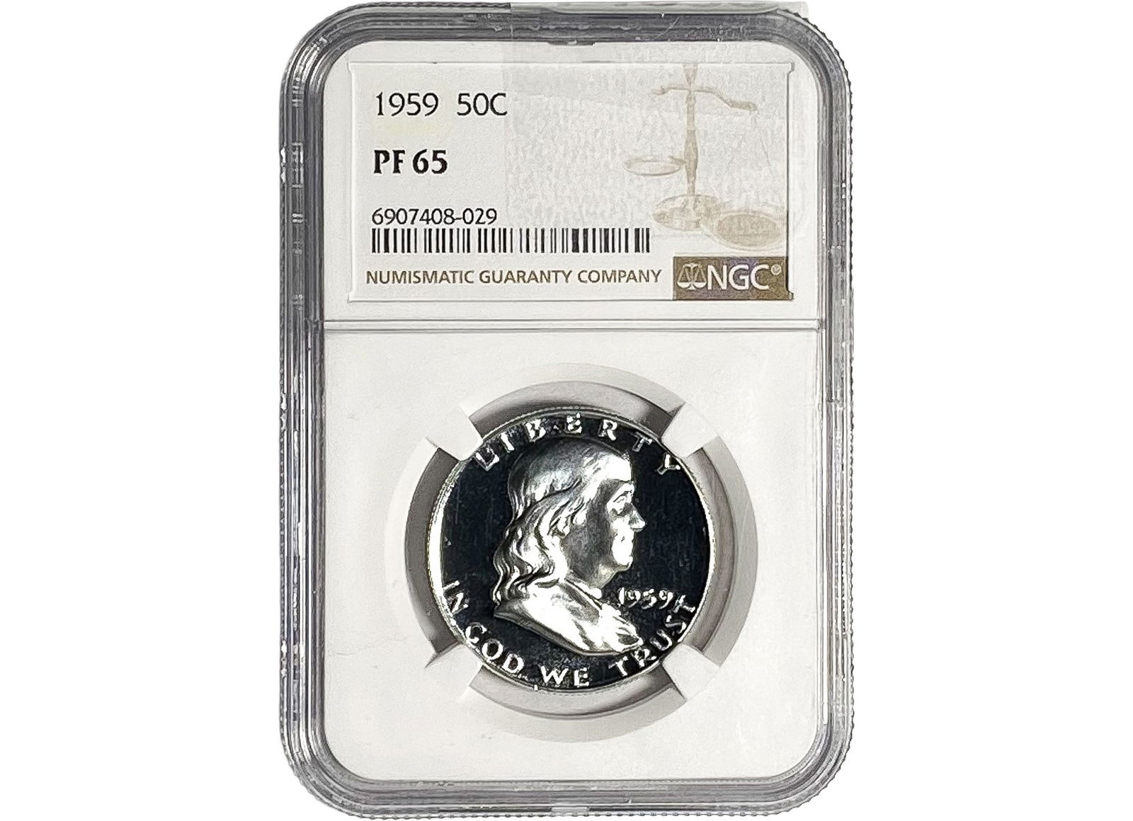 1959 Franklin Half Dollar NGC PF65 (1 of 2)