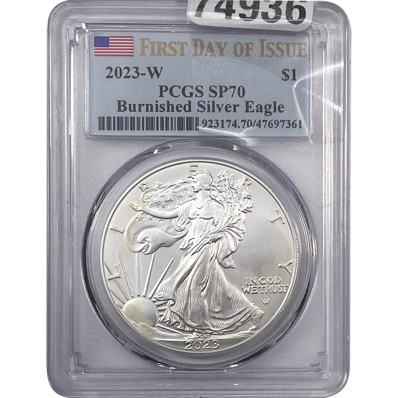 2023-W American Silver Eagle Dollar PCGS SP70 (1 of 2)