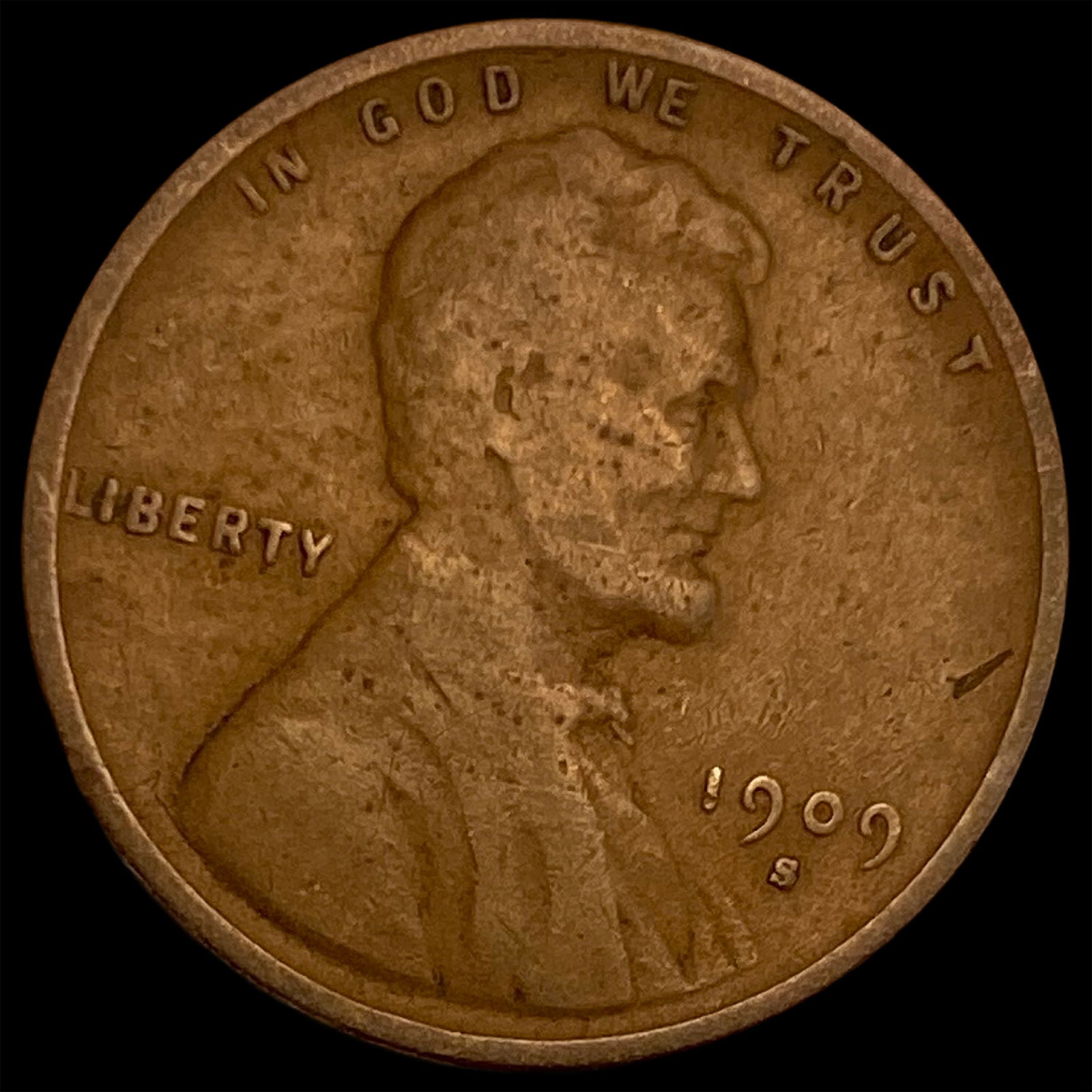 1909-S Lincoln Wheat Cent NICELY CIRCULATED (1 of 2)