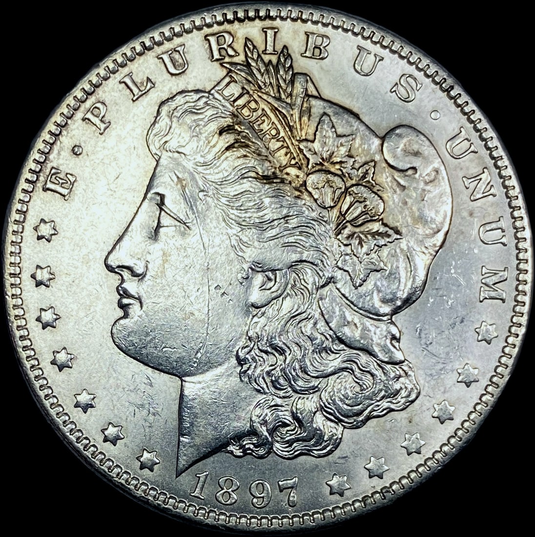 1897 Silver Morgan Dollar CHOICE AU (1 of 2)