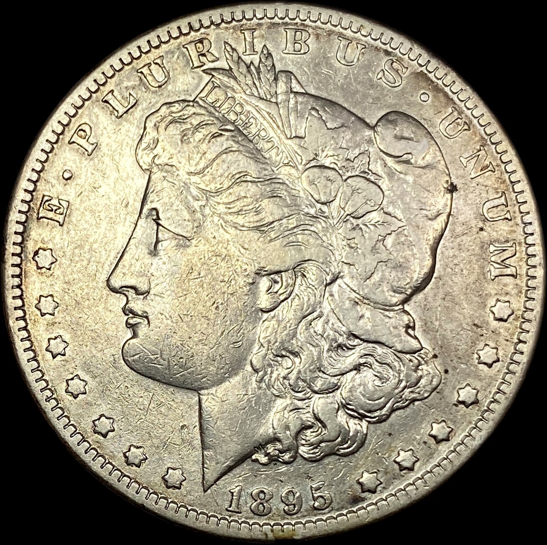 1895-S Silver Morgan Dollar NEARLY UNCIRCULATED (1 of 2)
