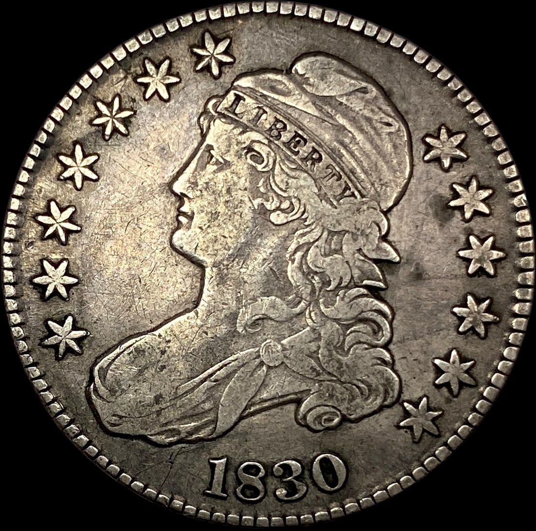 1830 Capped Bust Half Dollar LIGHTLY CIRCULATED: 1830 Capped Bust Half Dollar LIGHTLY CIRCULATED