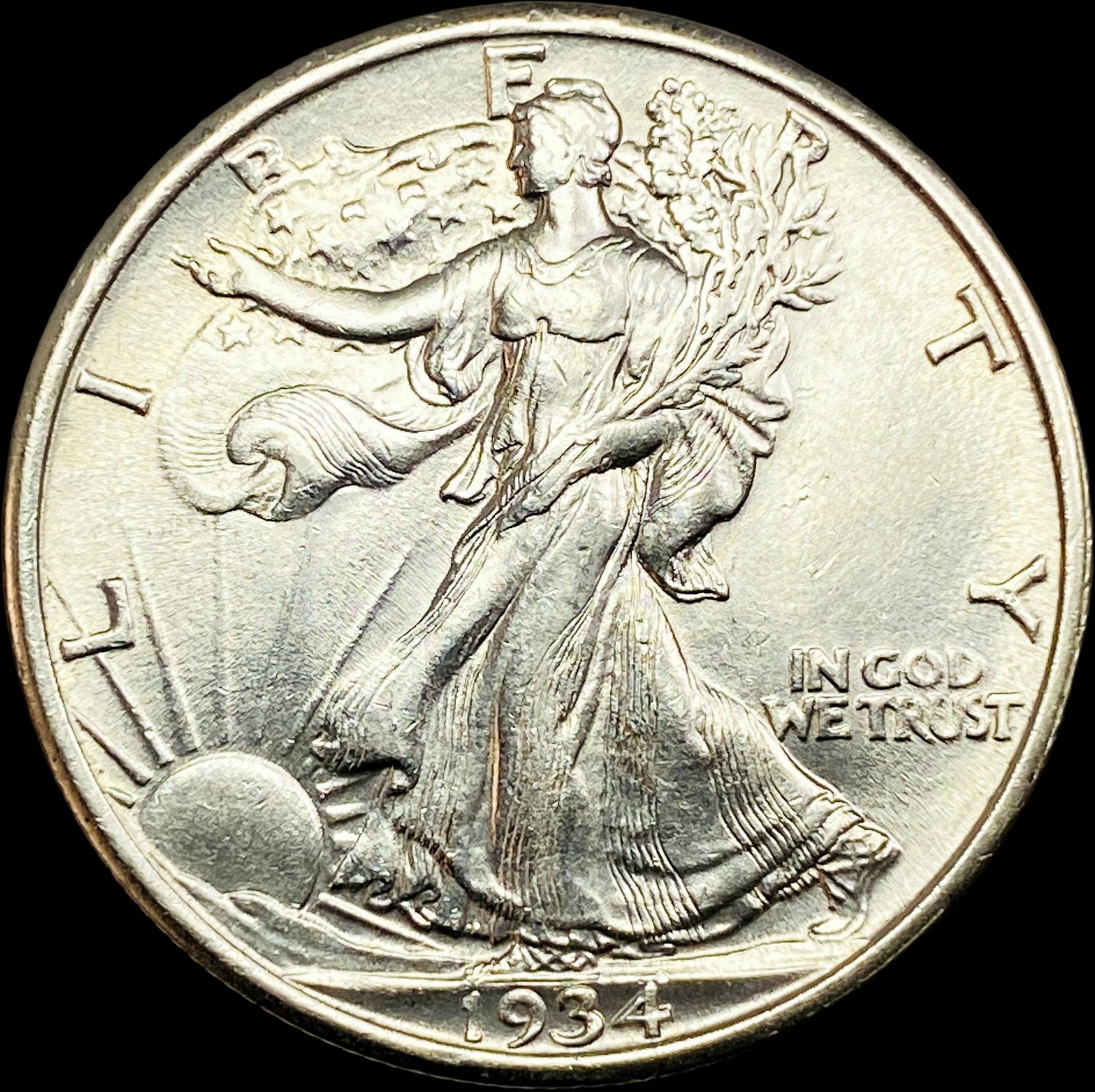 1934 Silver Walking Liberty Half Dollar UNCIRCULATED (1 of 2)