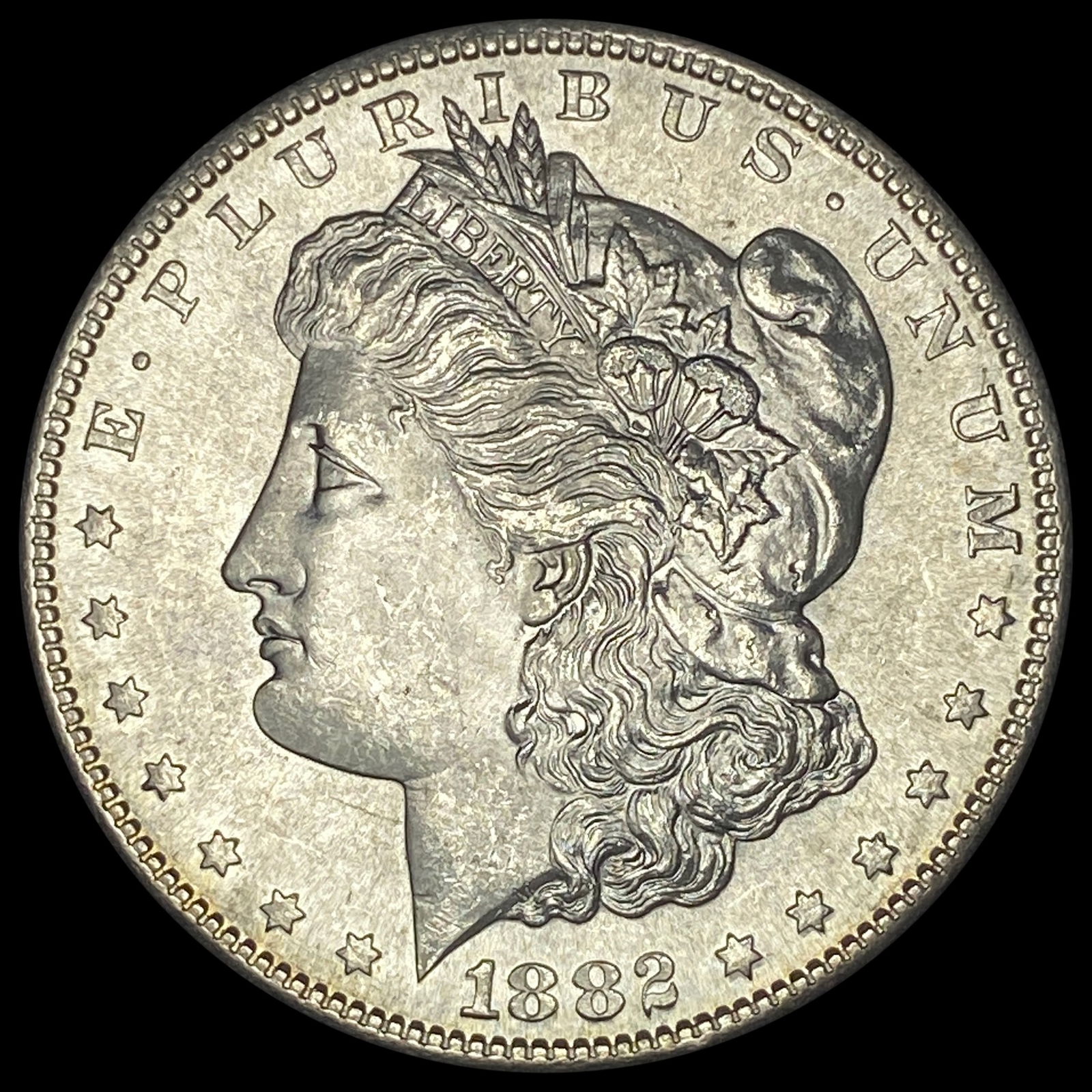 1882-S Silver Morgan Dollar CHOICE BU (1 of 2)