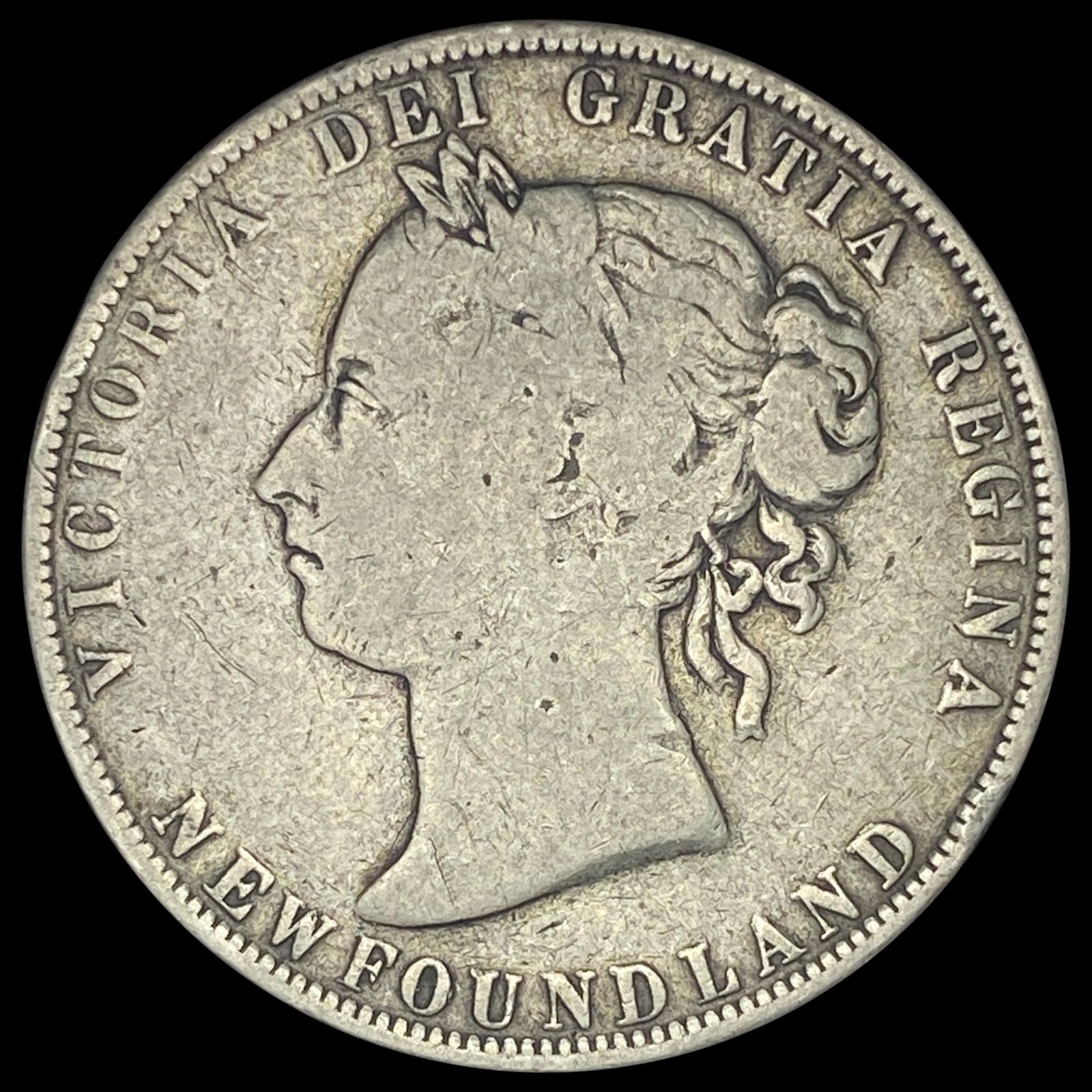 1900 Newfoundland Silver 50 Cents NICELY CIRCULATED (1 of 2)