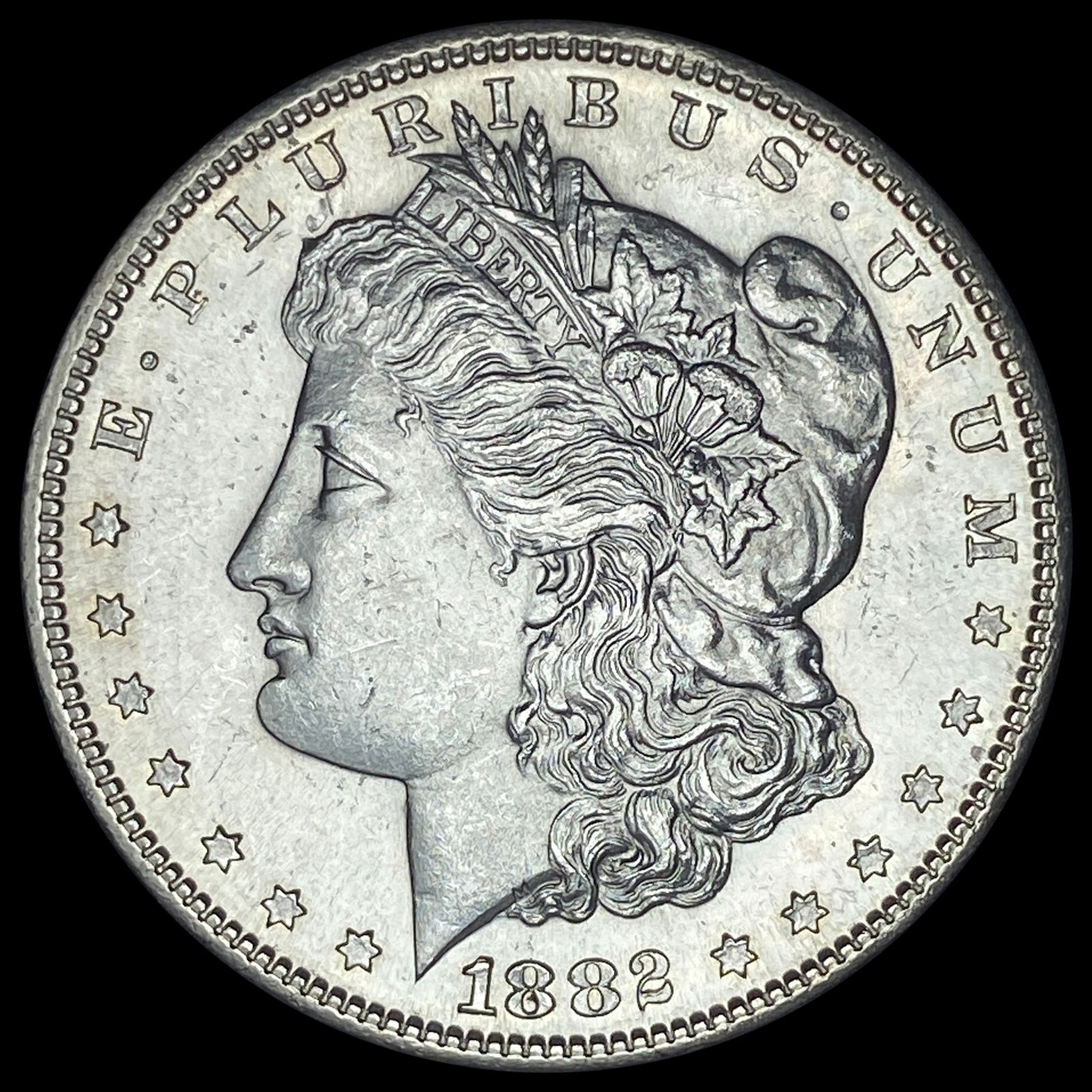 1882-S Silver Morgan Dollar CHOICE BU (1 of 2)