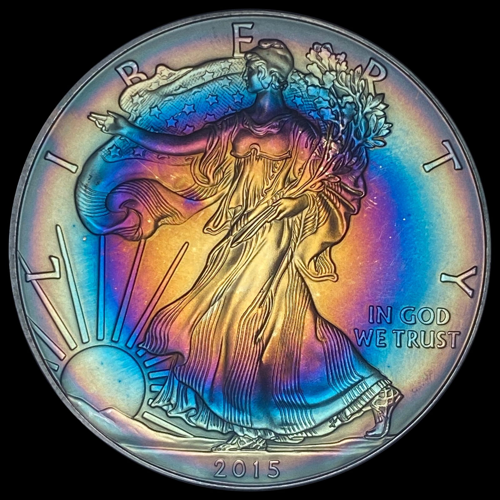 2015 1 oz Silver American Eagle $1 SUPERB GEM BU (1 of 2)