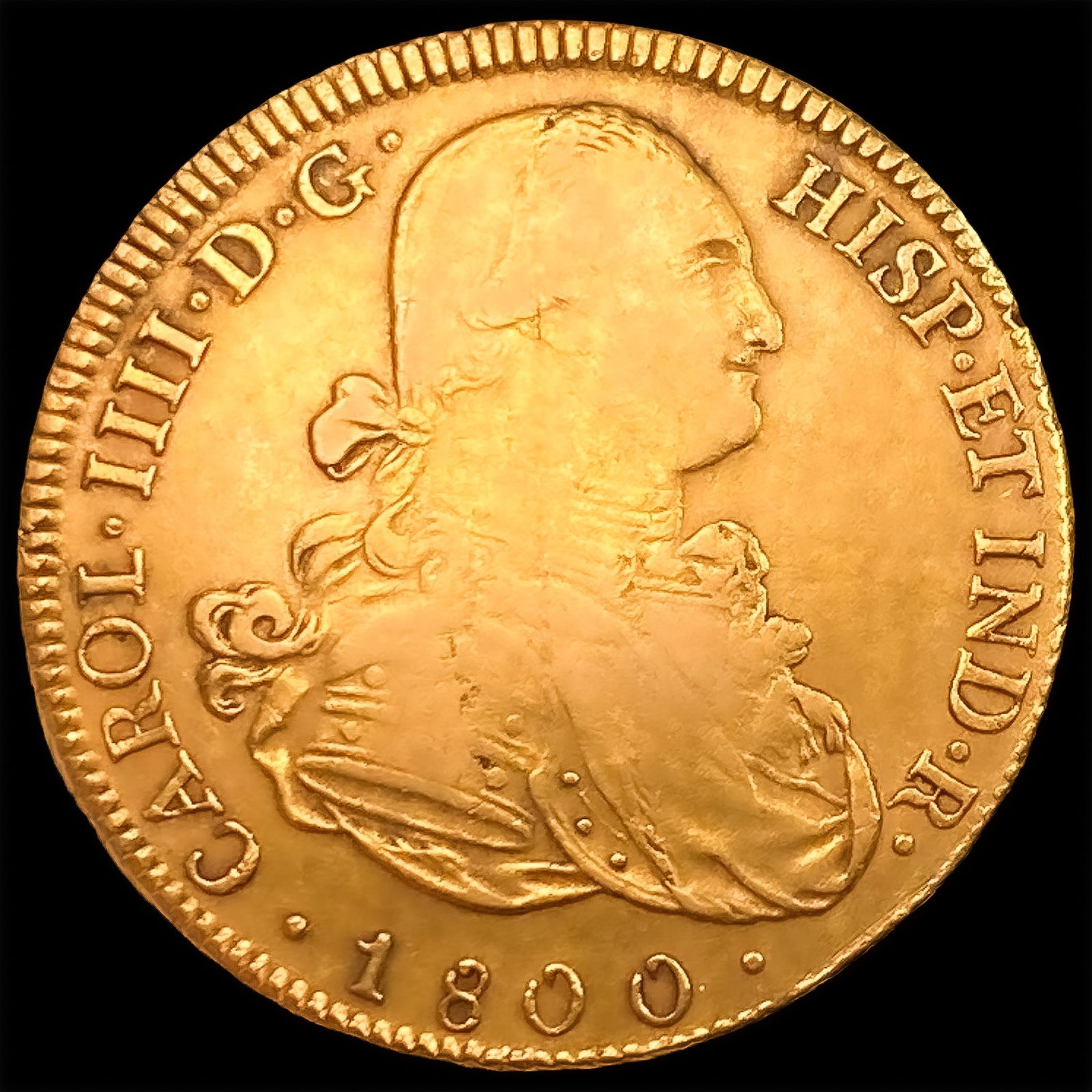1800-PTS PP Bolivia Gold 8 Escudo .7615oz (1 of 2)