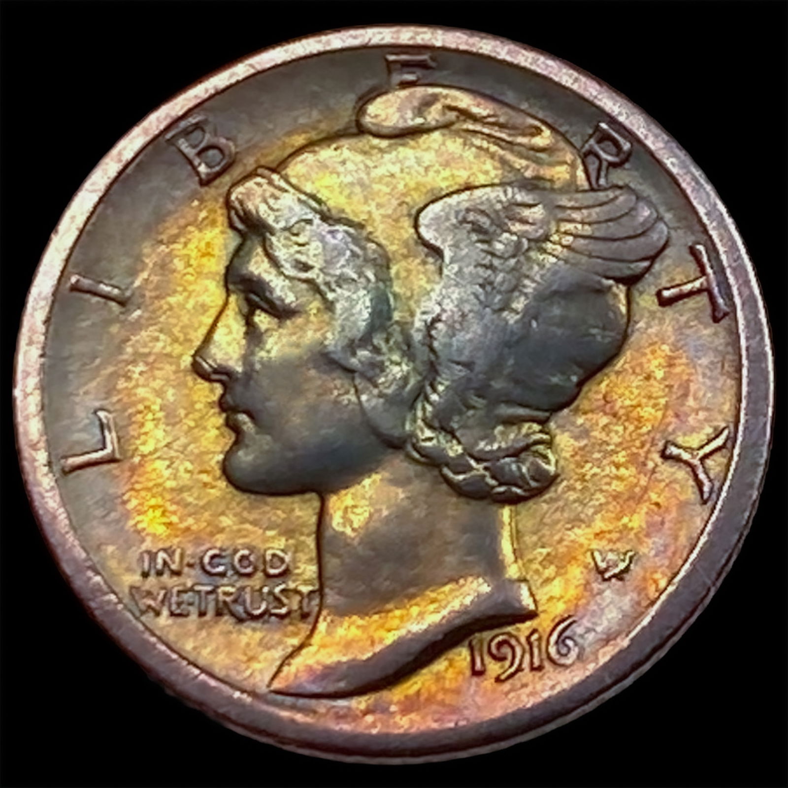 1916-D Mercury Dime UNCIRCULATED FSB (1 of 2)