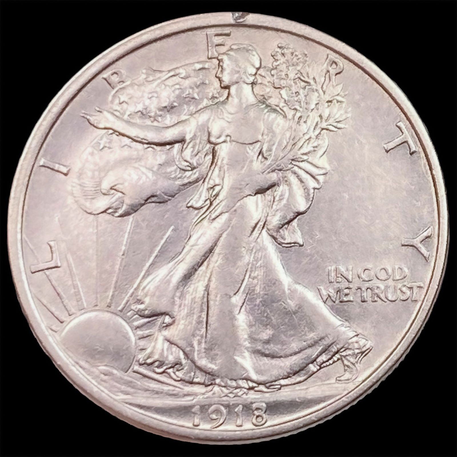 1918-D Walking Liberty Half Dollar CHOICE AU (1 of 2)