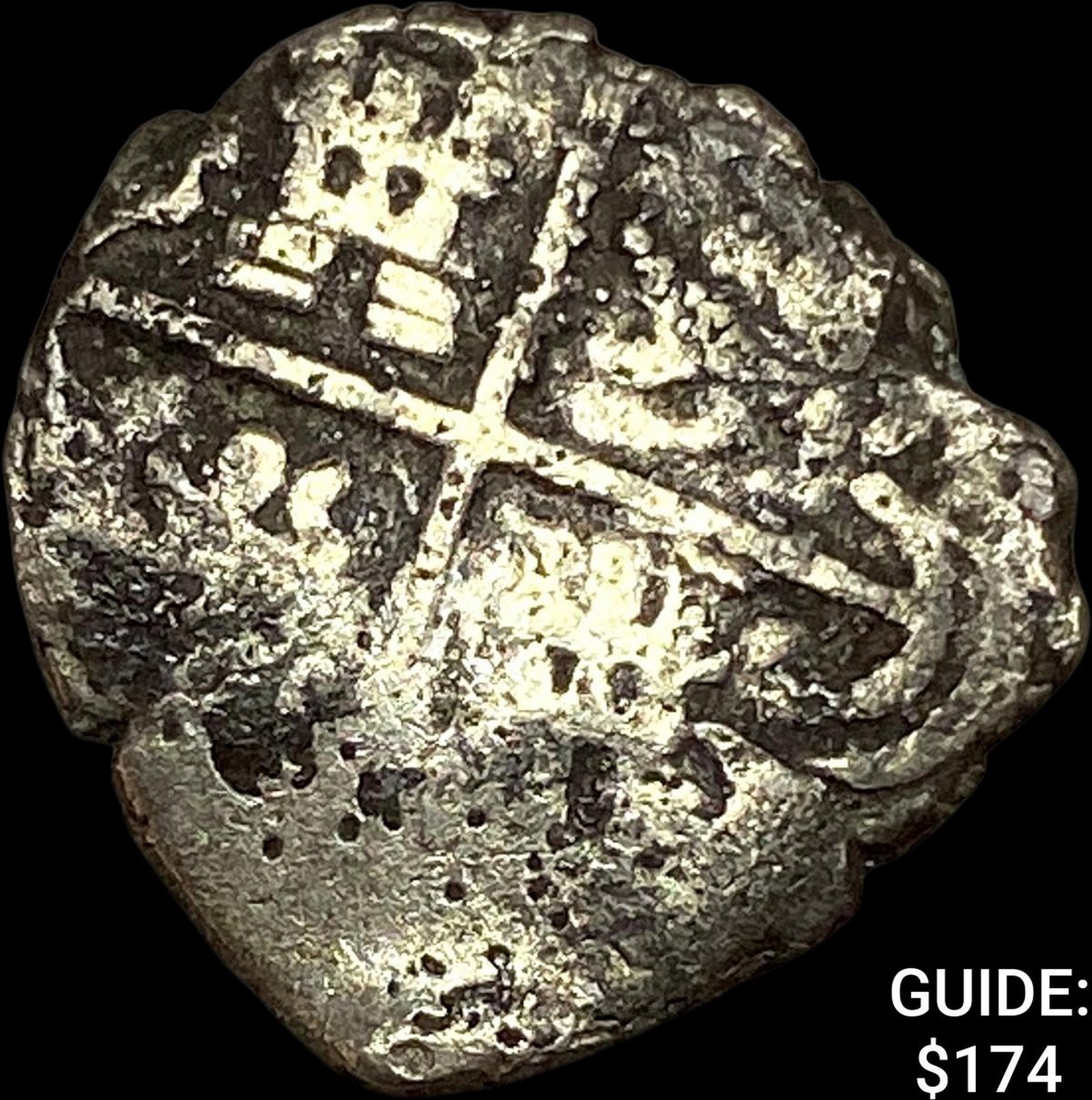 1500s-1600s Spanish Colonial Silver Cob NEARLY UNCIRCULATED: 1500s-1600s Spanish Colonial Silver Cob NEARLY UNCIRCULATED