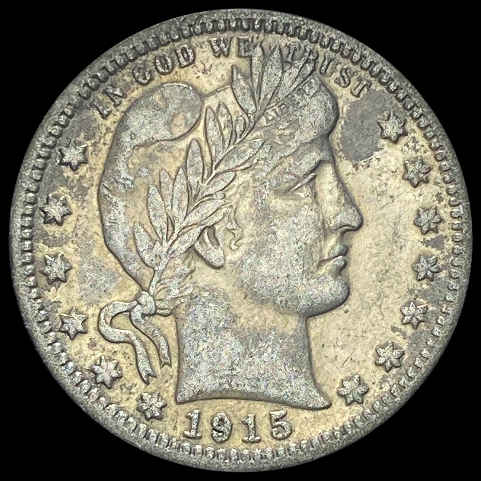 1915-D Silver Barber Quarter NEARLY UNCIRCULATED (1 of 2)