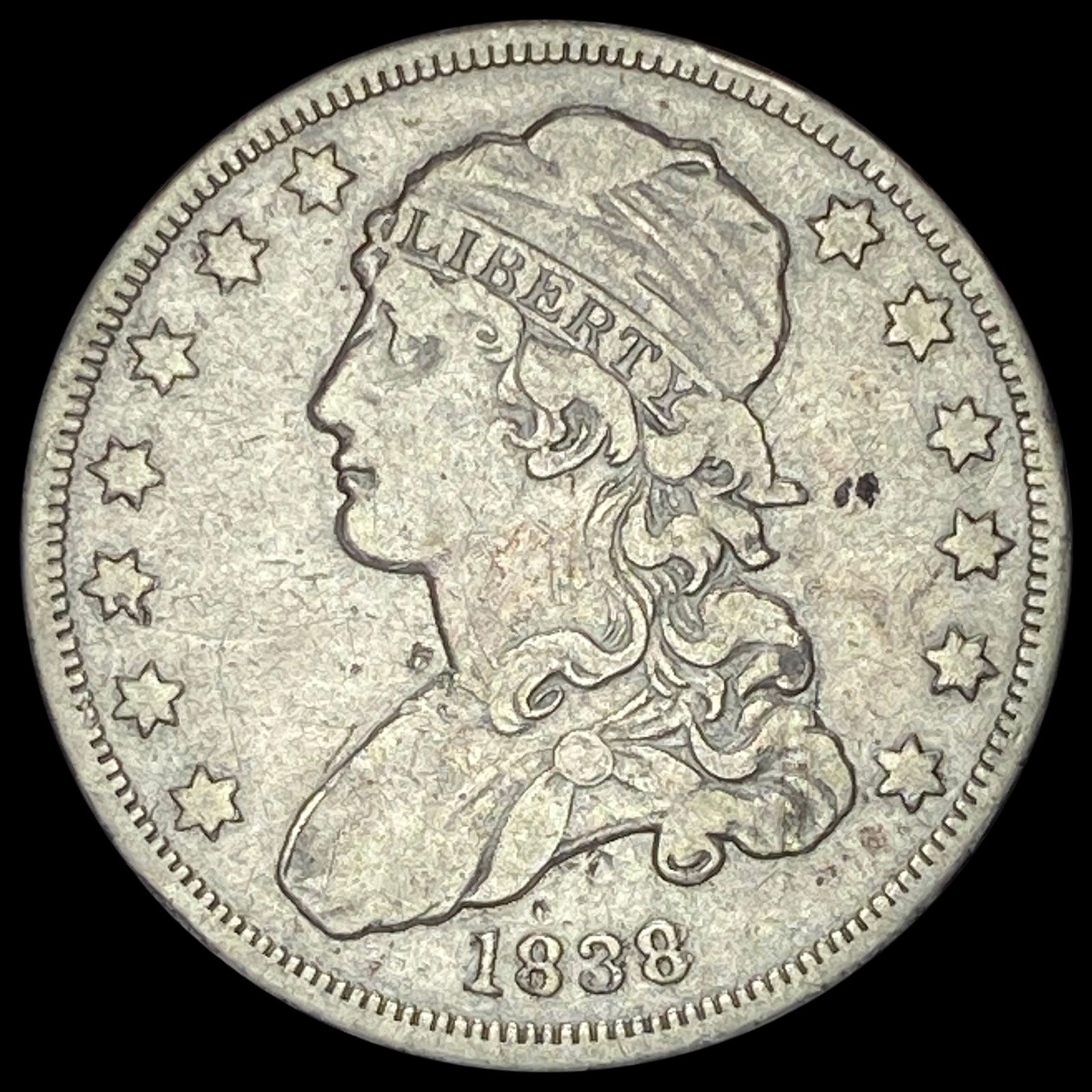 1838 Capped Bust Quarter LIGHTLY CIRCULATED (1 of 2)