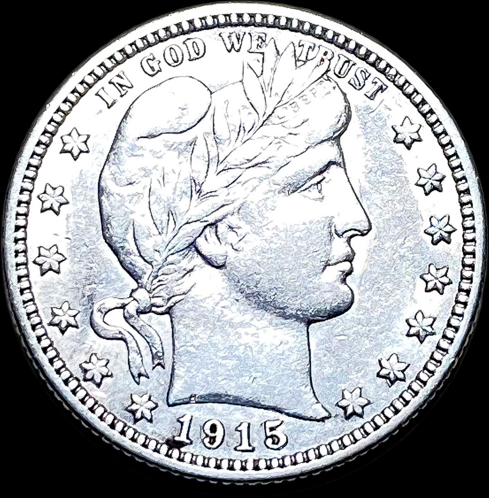 1915 Barber Silver Quarter CLOSELY UNCIRCULATED (1 of 2)