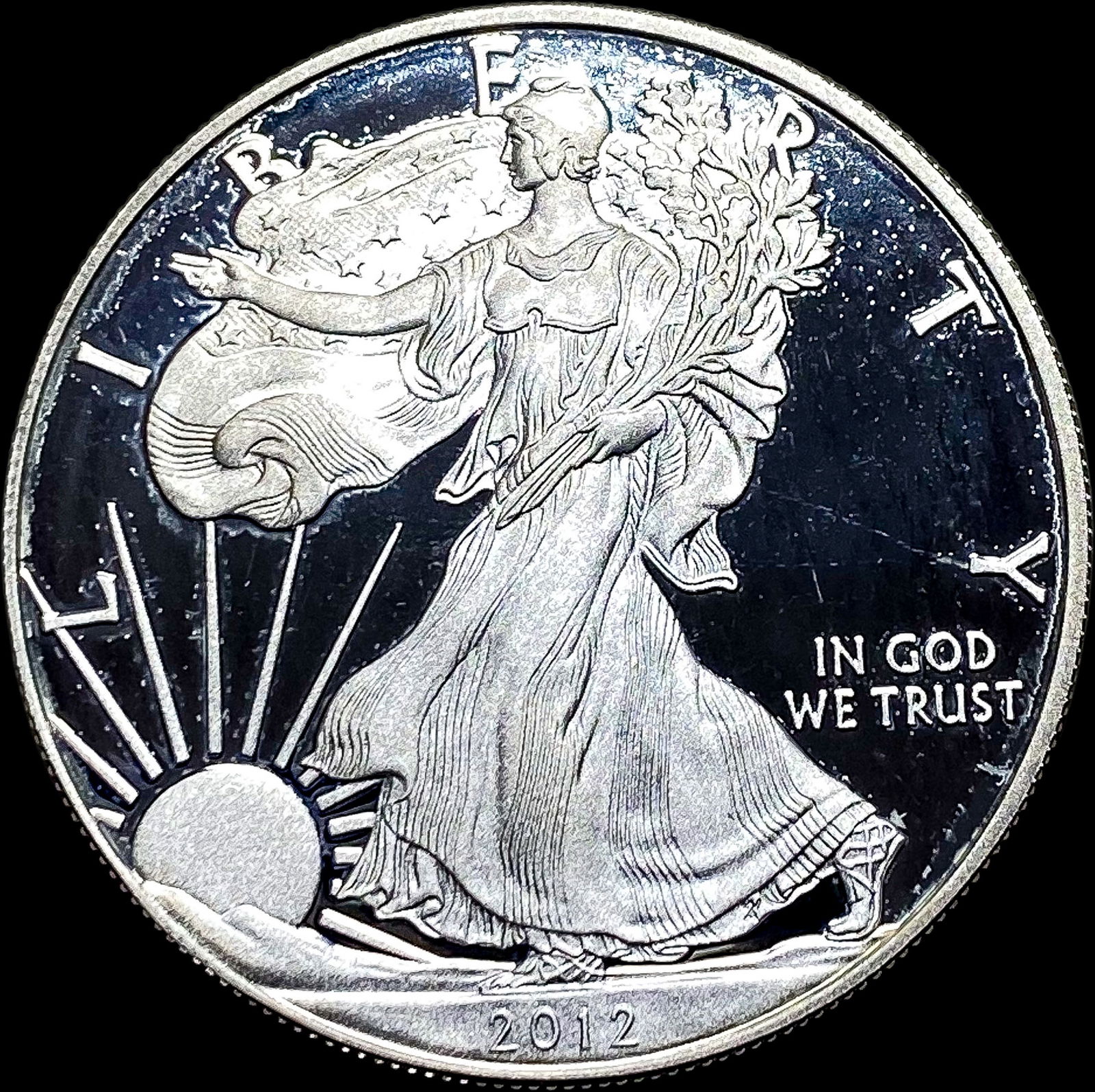 2012-S 1 oz Silver American Eagle Proof GEM PROOF (1 of 2)