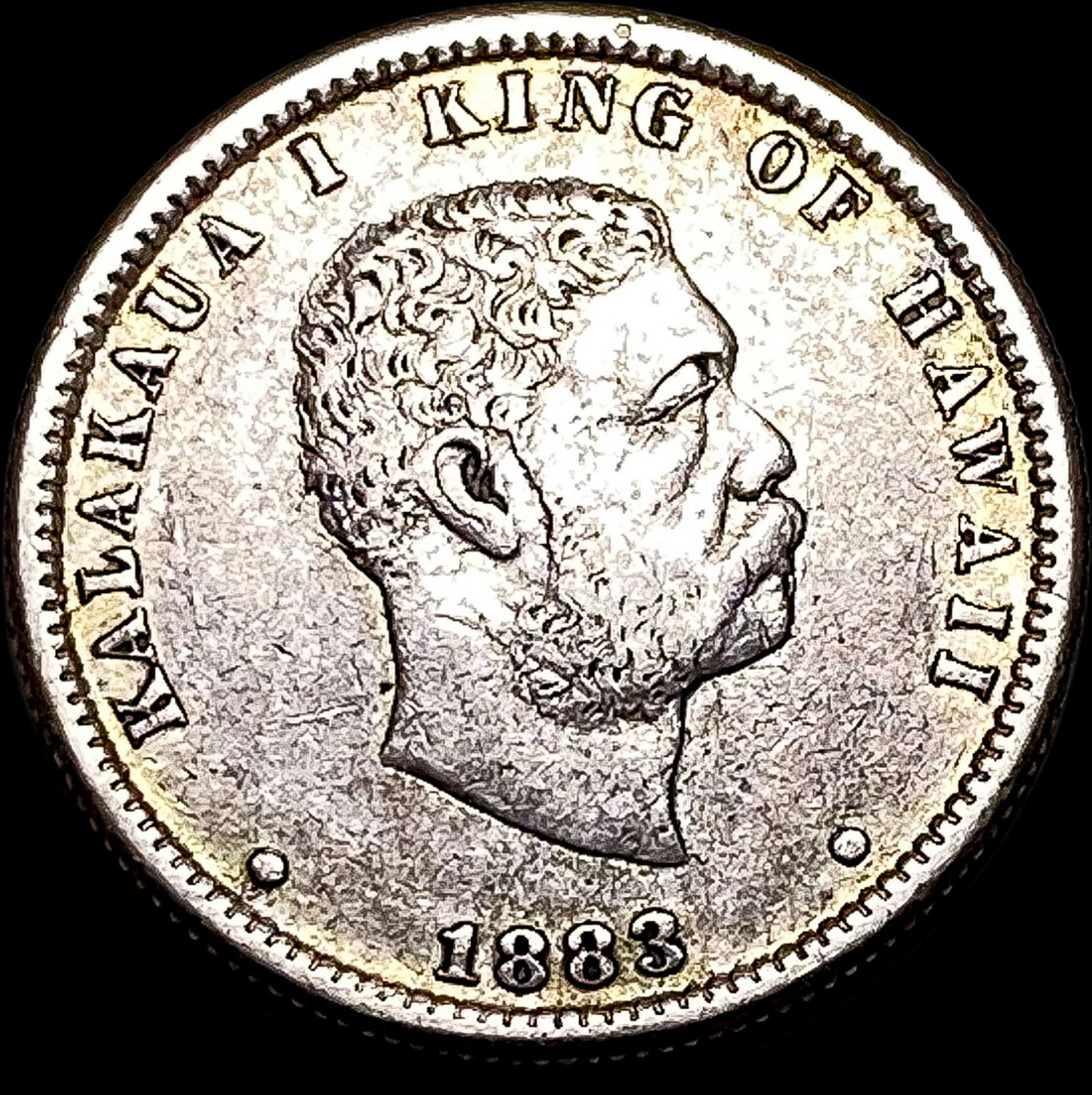 1883 Hawaii Silver 1/4 Dollar NEARLY UNCIRCULATED (1 of 2)