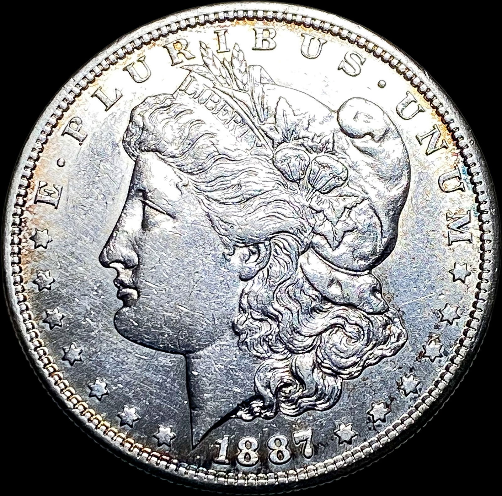 1887-S Silver Morgan Dollar CLOSELY UNCIRCULATED (1 of 2)