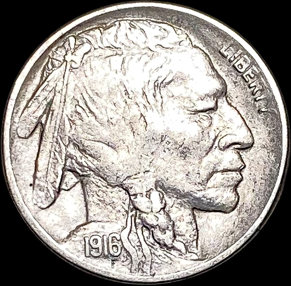 1916 Buffalo Nickel NEARLY UNCIRCULATED (1 of 2)